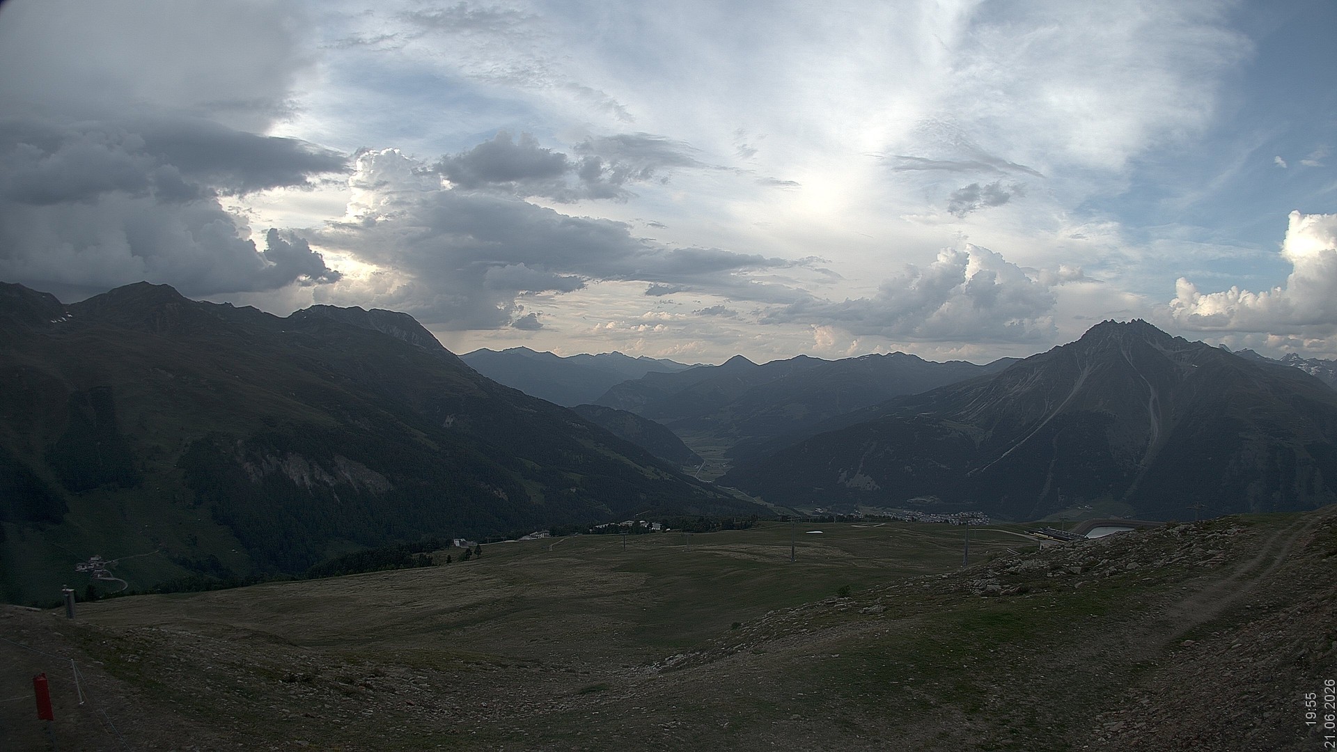 Archiv Foto Webcam Blick vom Rojen - Vinschgau
