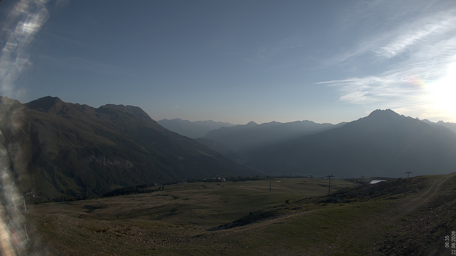 Archiv Foto Webcam Blick vom Rojen - Vinschgau