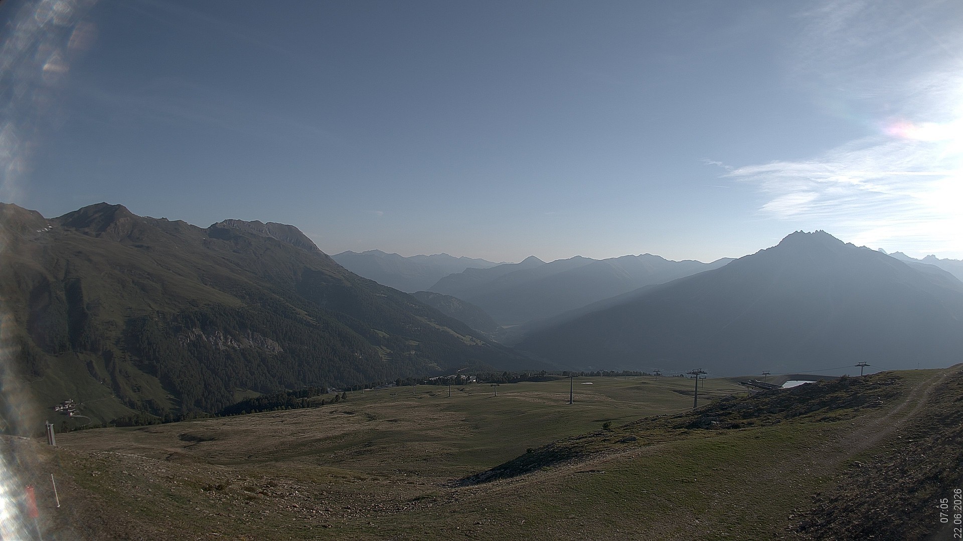 Archived image Webcam View Rojen Mountain, Vinschgau