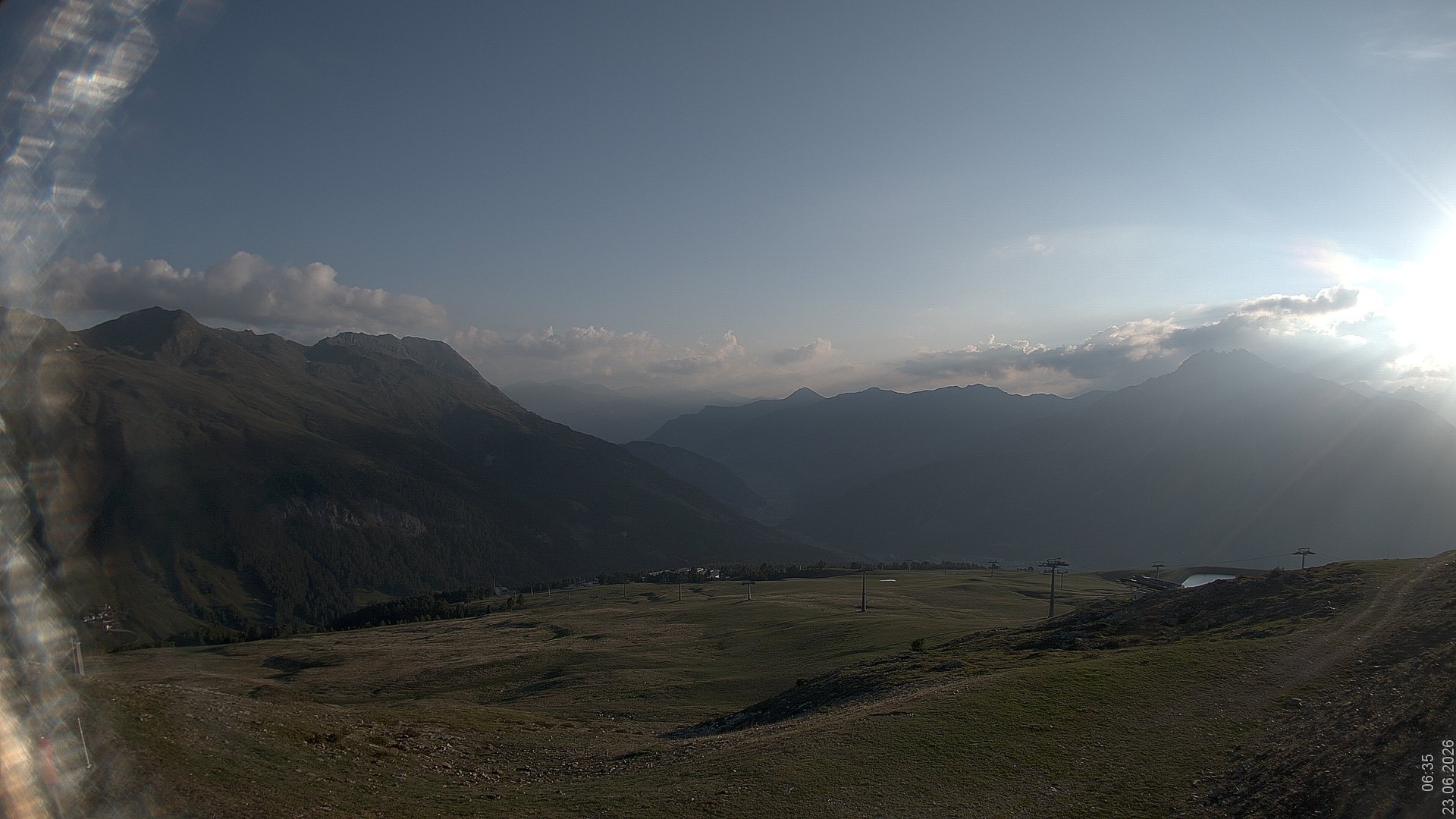 Archiv Foto Webcam Blick vom Rojen - Vinschgau
