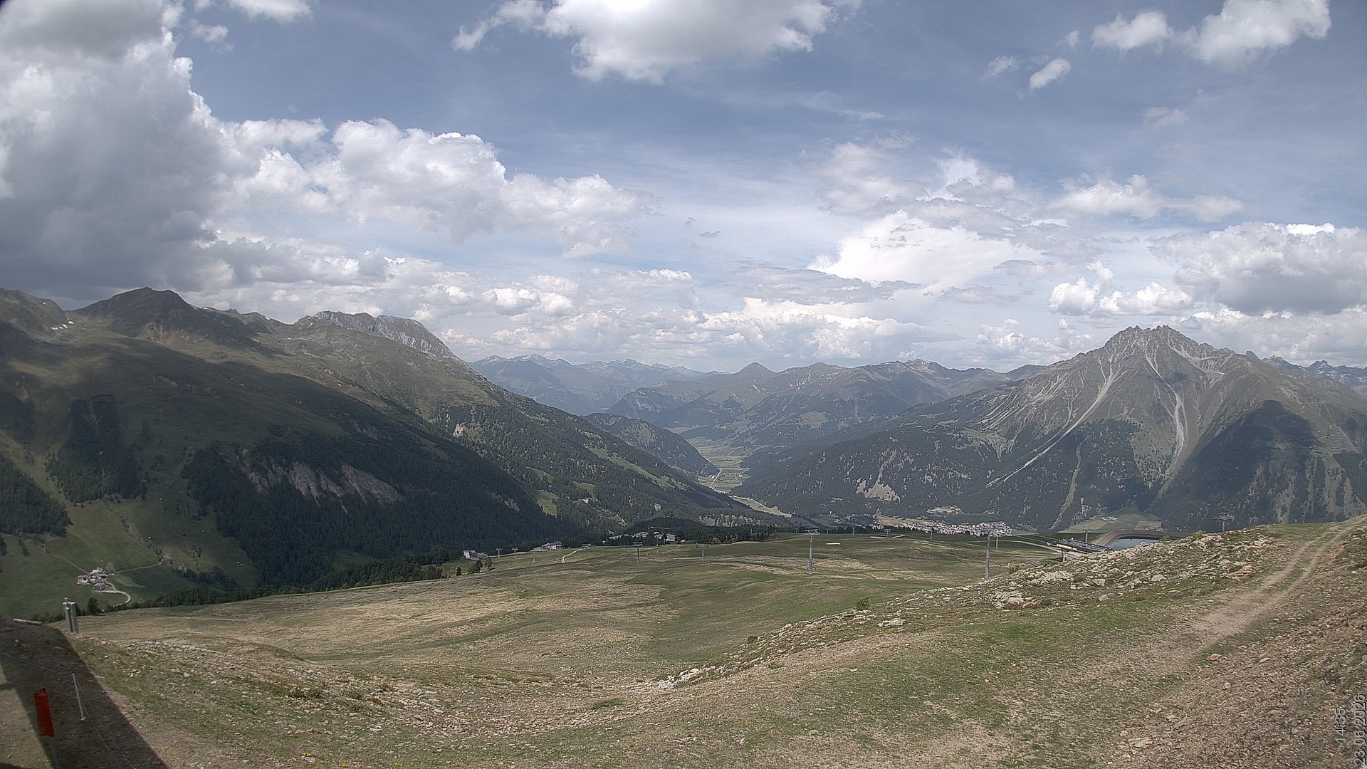 Archiv Foto Webcam Blick vom Rojen - Vinschgau