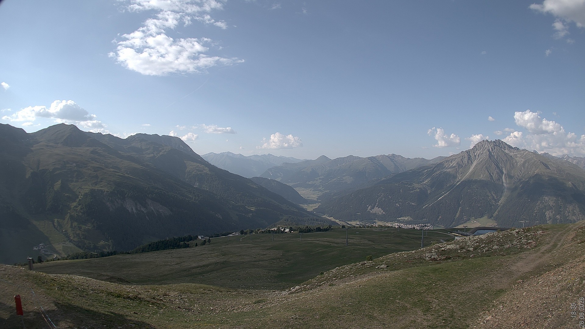 Archiv Foto Webcam Blick vom Rojen - Vinschgau
