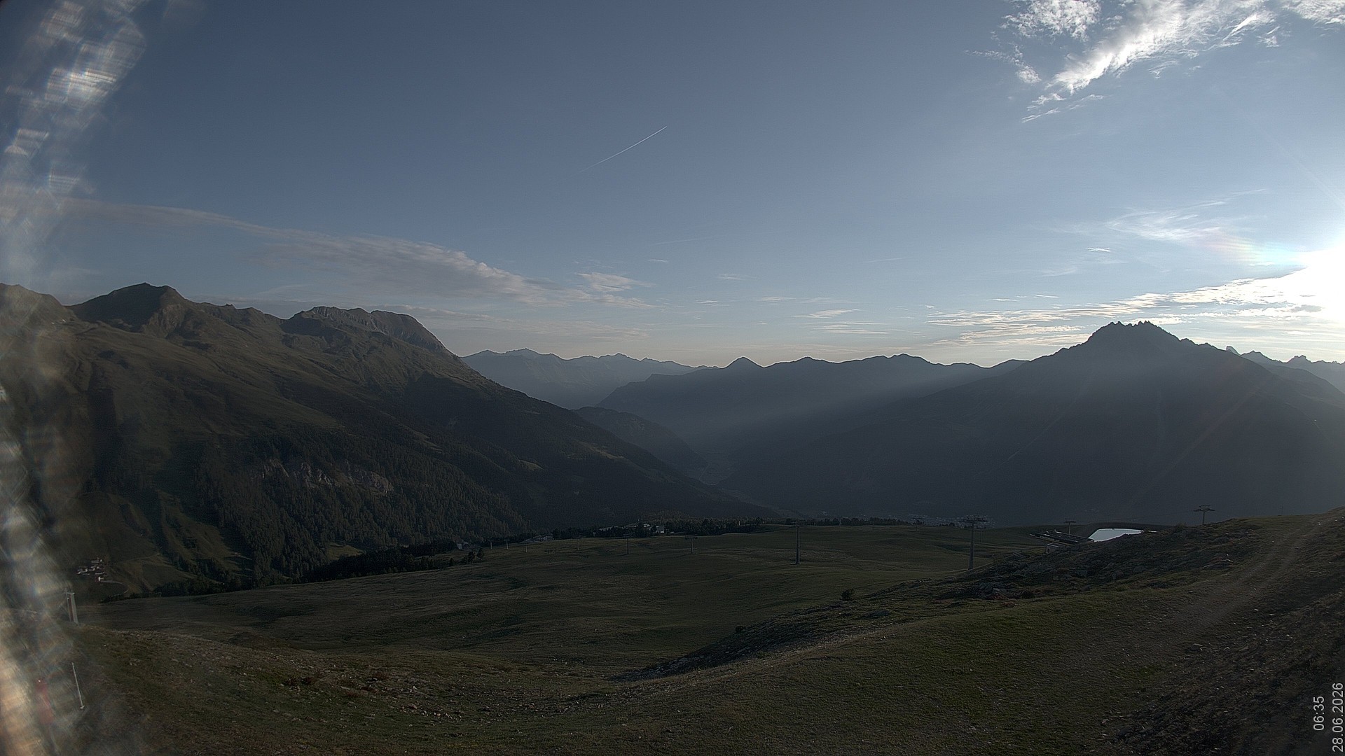 Archiv Foto Webcam Blick vom Rojen - Vinschgau