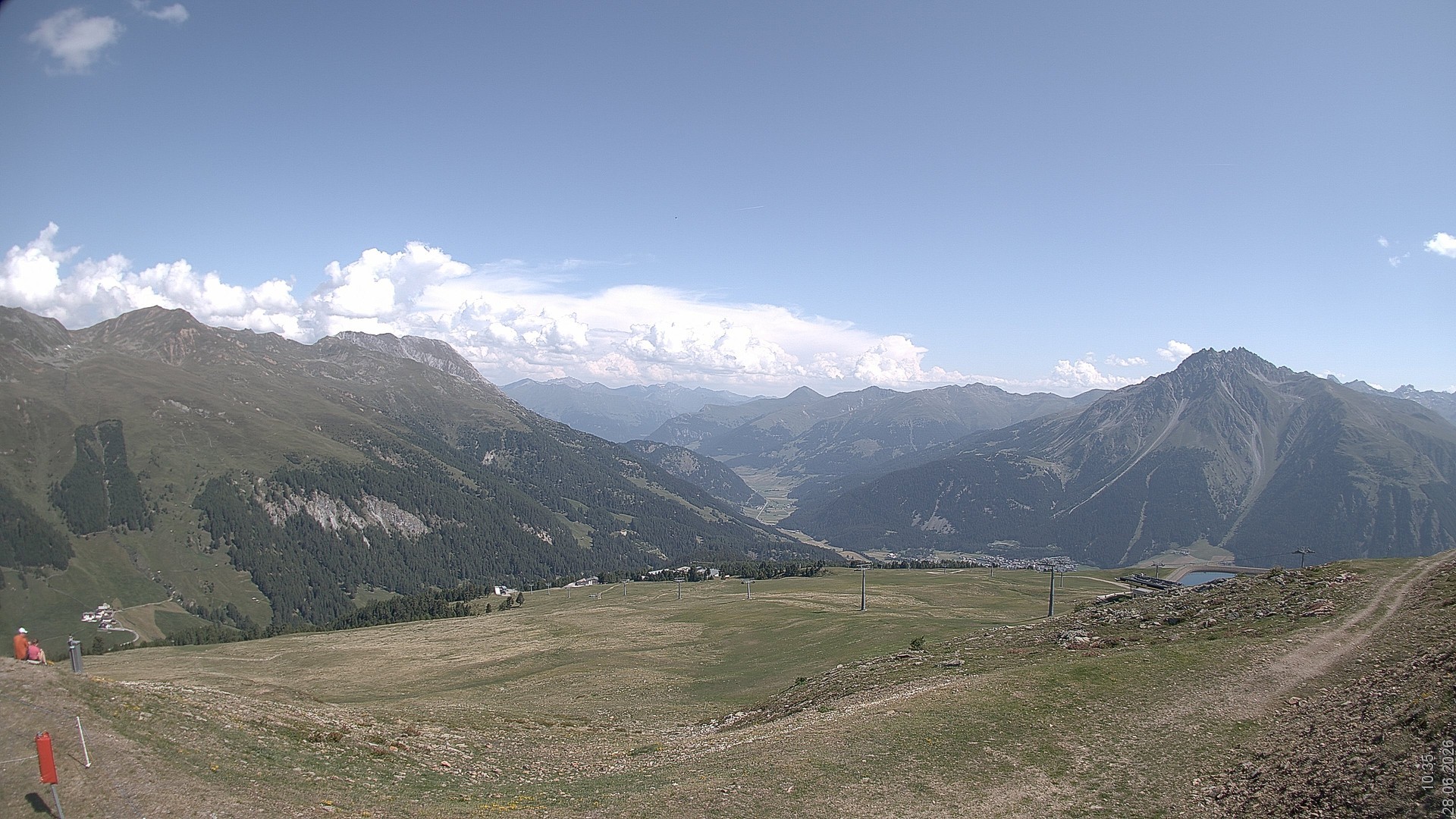 Archiv Foto Webcam Blick vom Rojen - Vinschgau