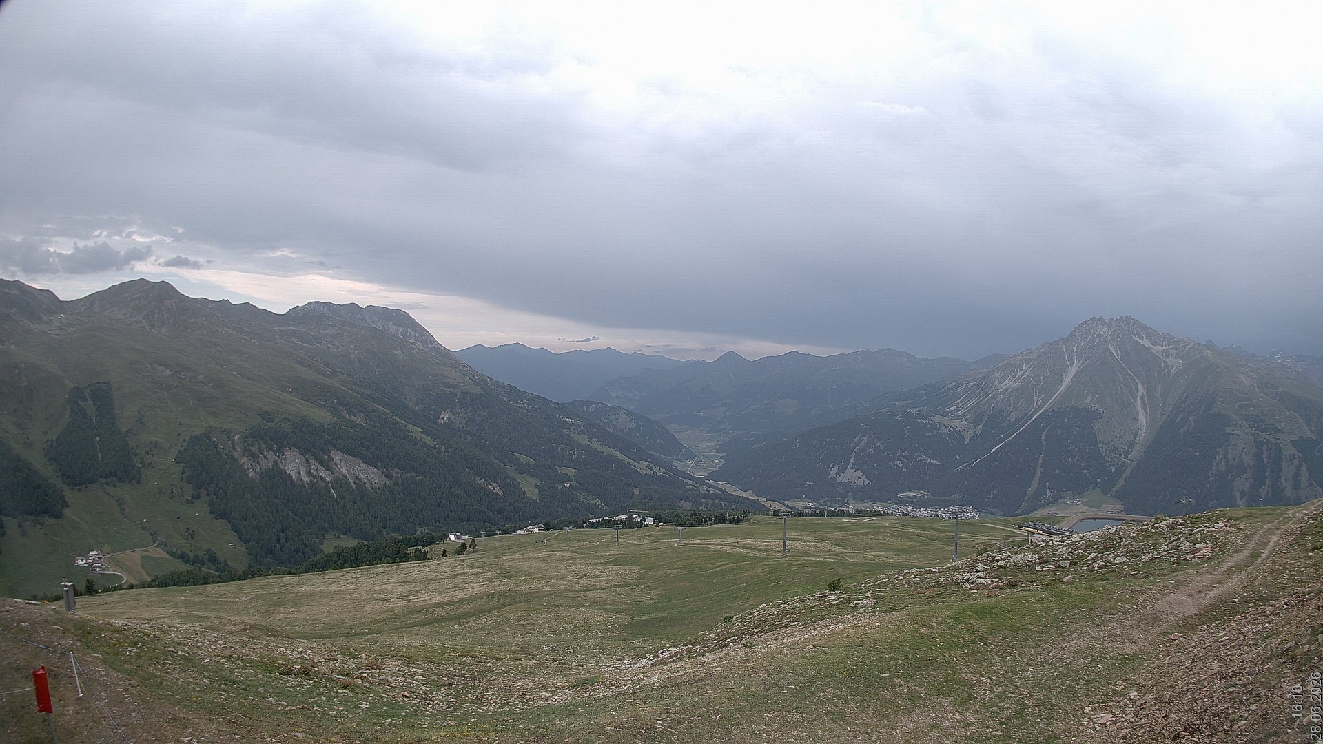 Archiv Foto Webcam Blick vom Rojen - Vinschgau
