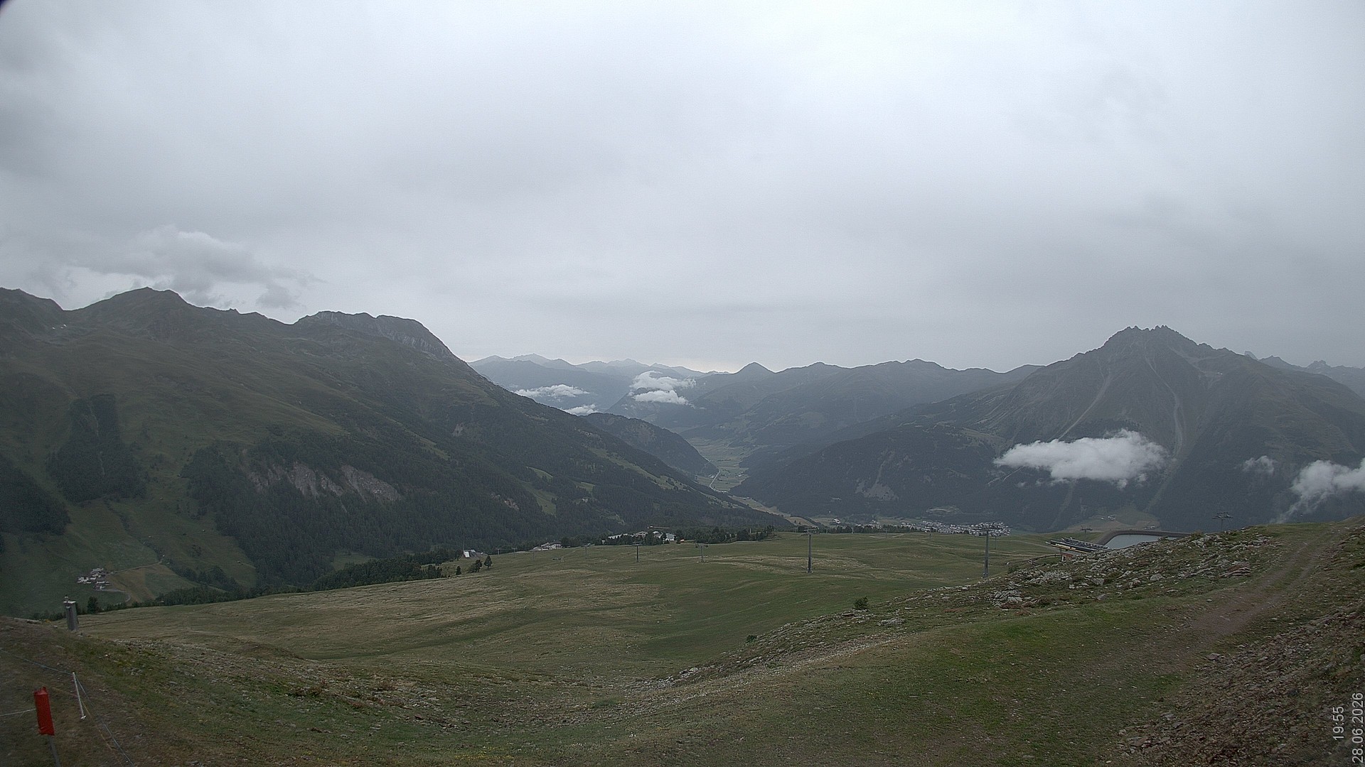 Archiv Foto Webcam Blick vom Rojen - Vinschgau
