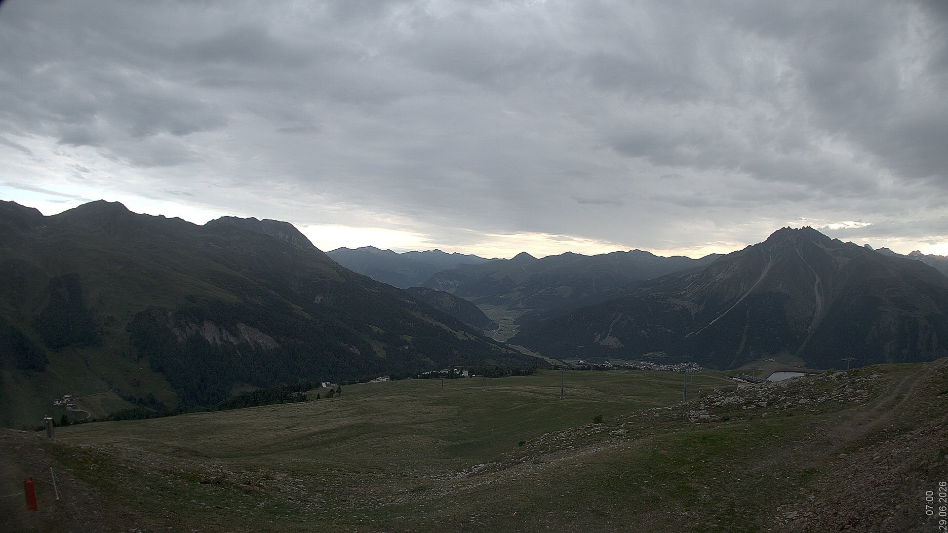 Archiv Foto Webcam Blick vom Rojen - Vinschgau
