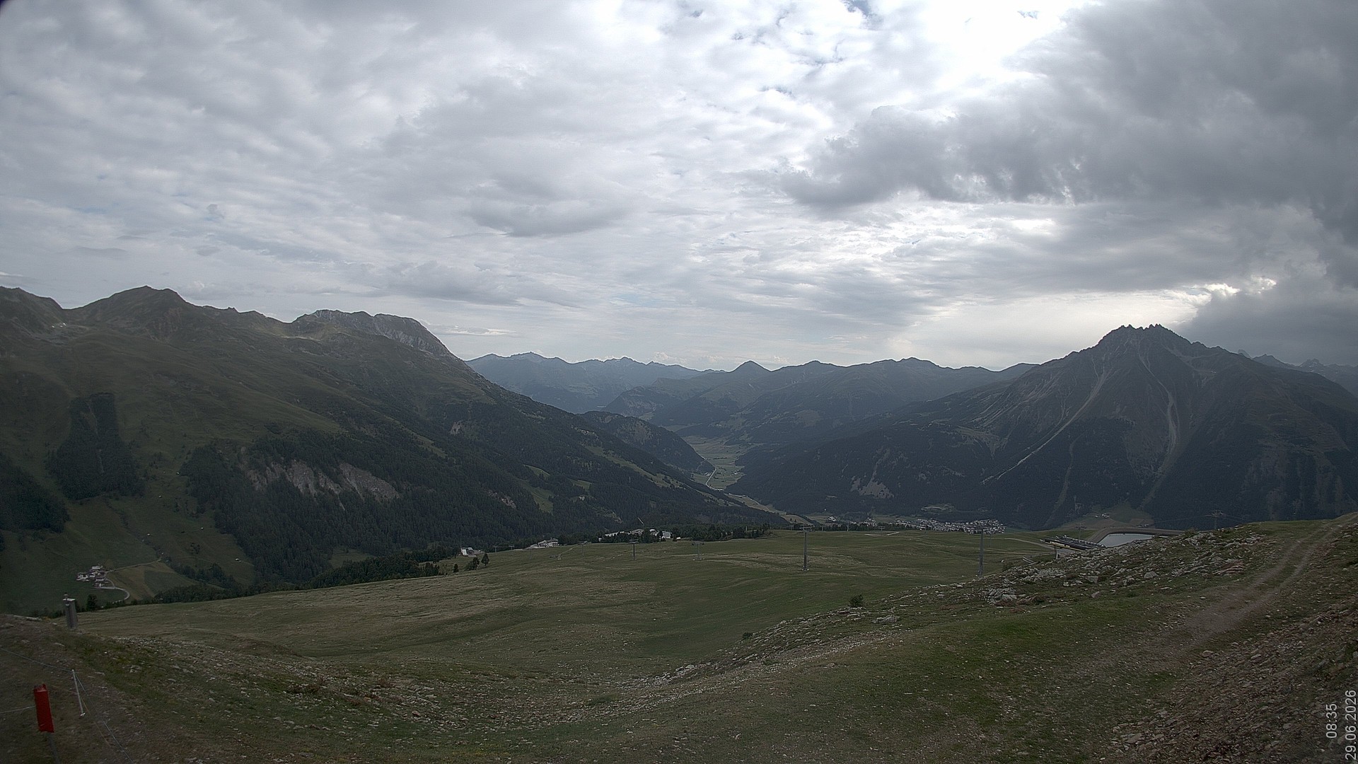 Archiv Foto Webcam Blick vom Rojen - Vinschgau
