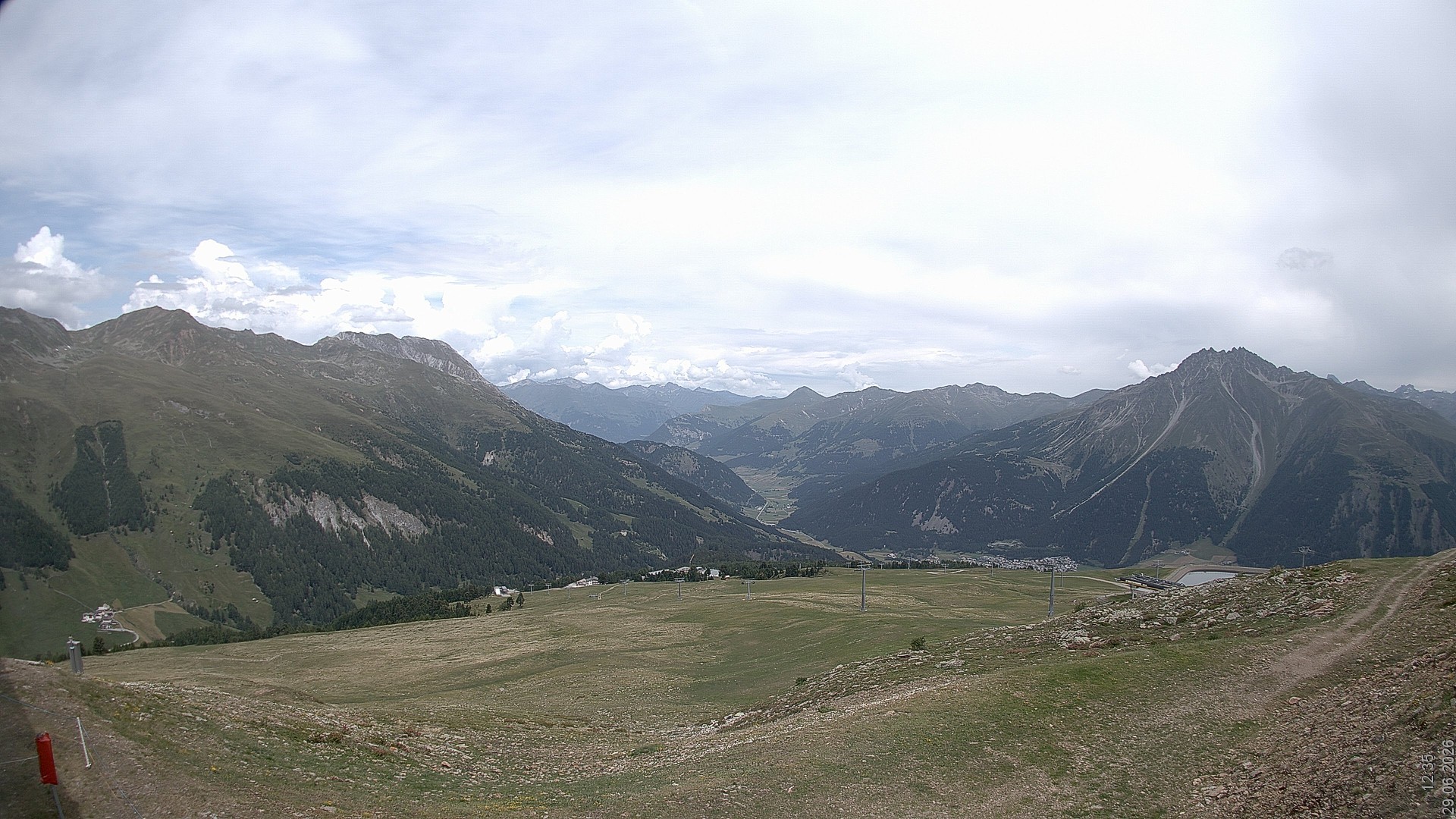 Archiv Foto Webcam Blick vom Rojen - Vinschgau