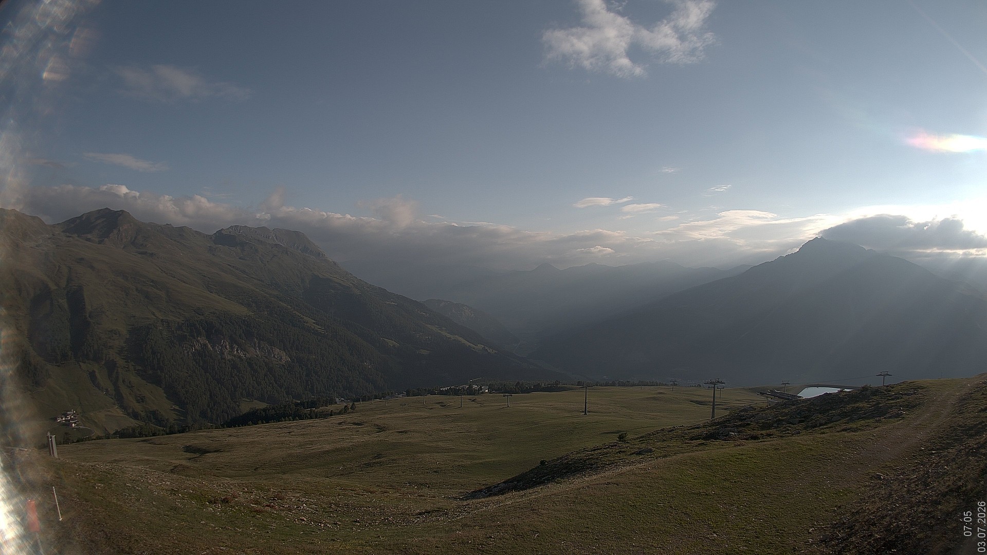 Archived image Webcam View Rojen Mountain, Vinschgau