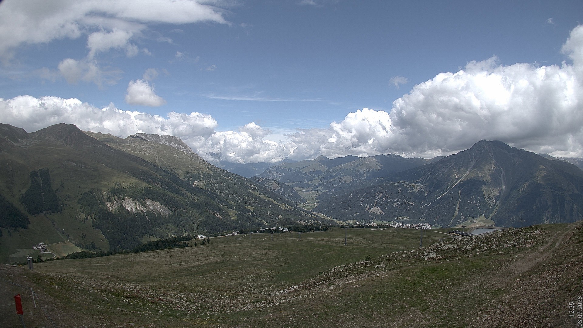 Archived image Webcam View Rojen Mountain, Vinschgau