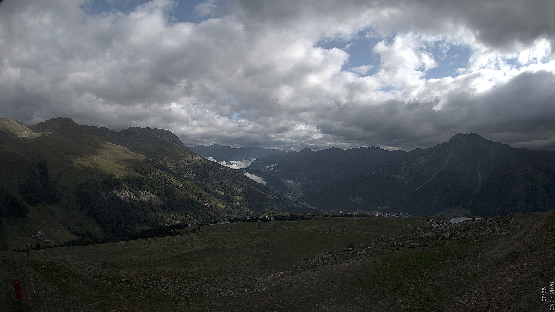 Archiv Foto Webcam Blick vom Rojen - Vinschgau