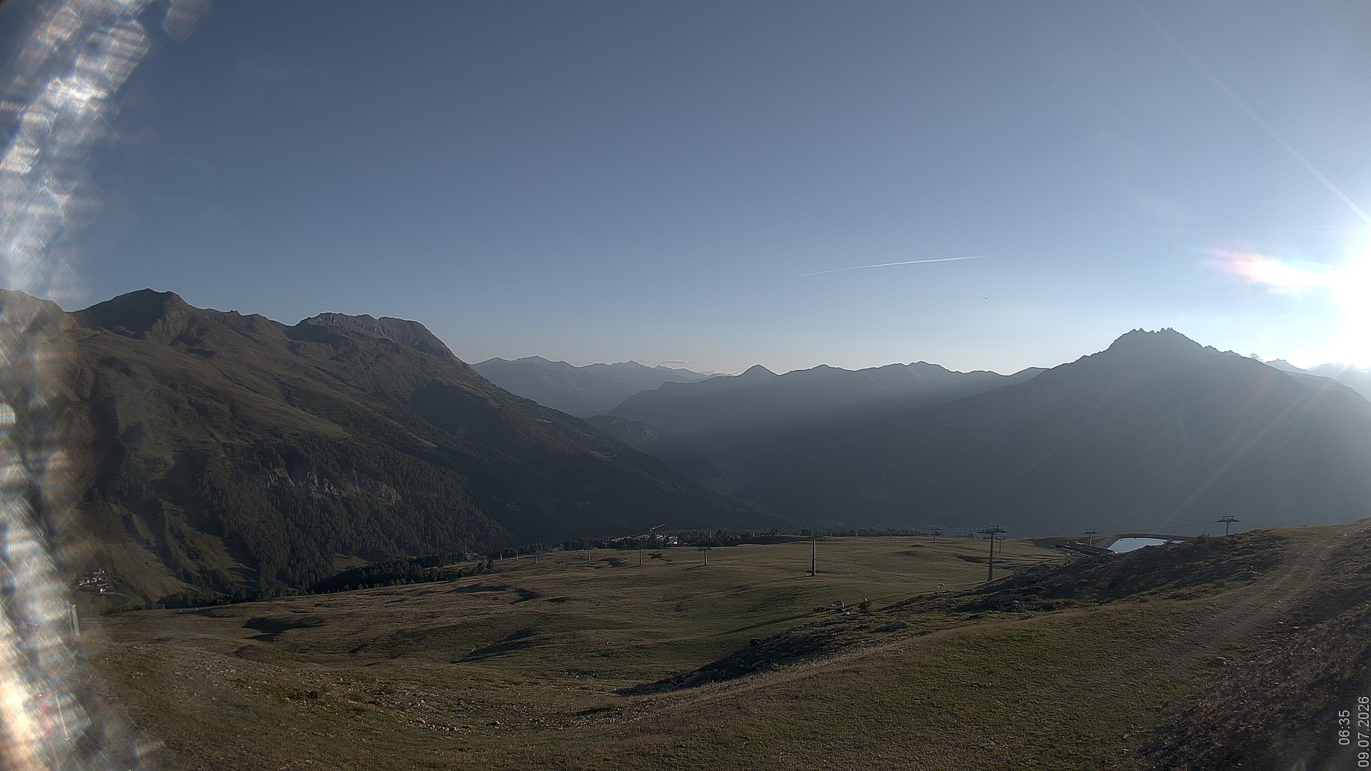 Archiv Foto Webcam Blick vom Rojen - Vinschgau