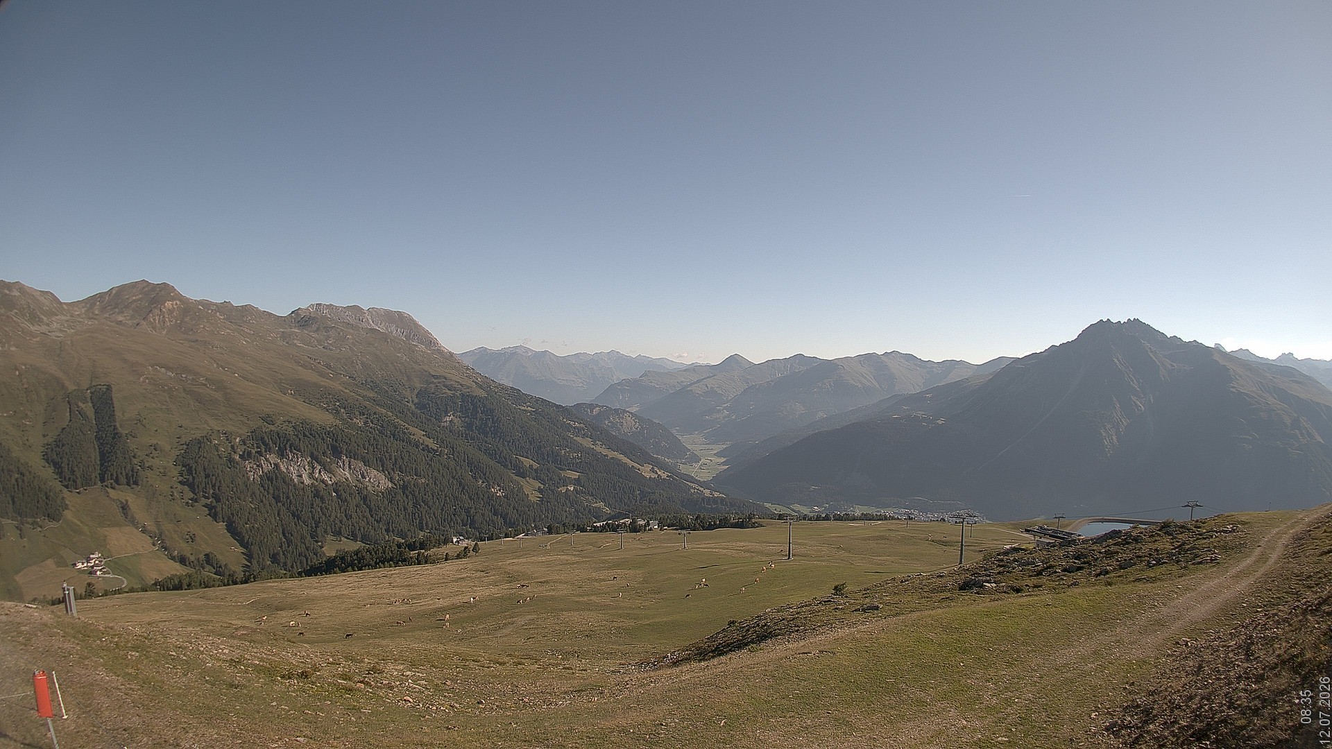 Archived image Webcam View Rojen Mountain, Vinschgau