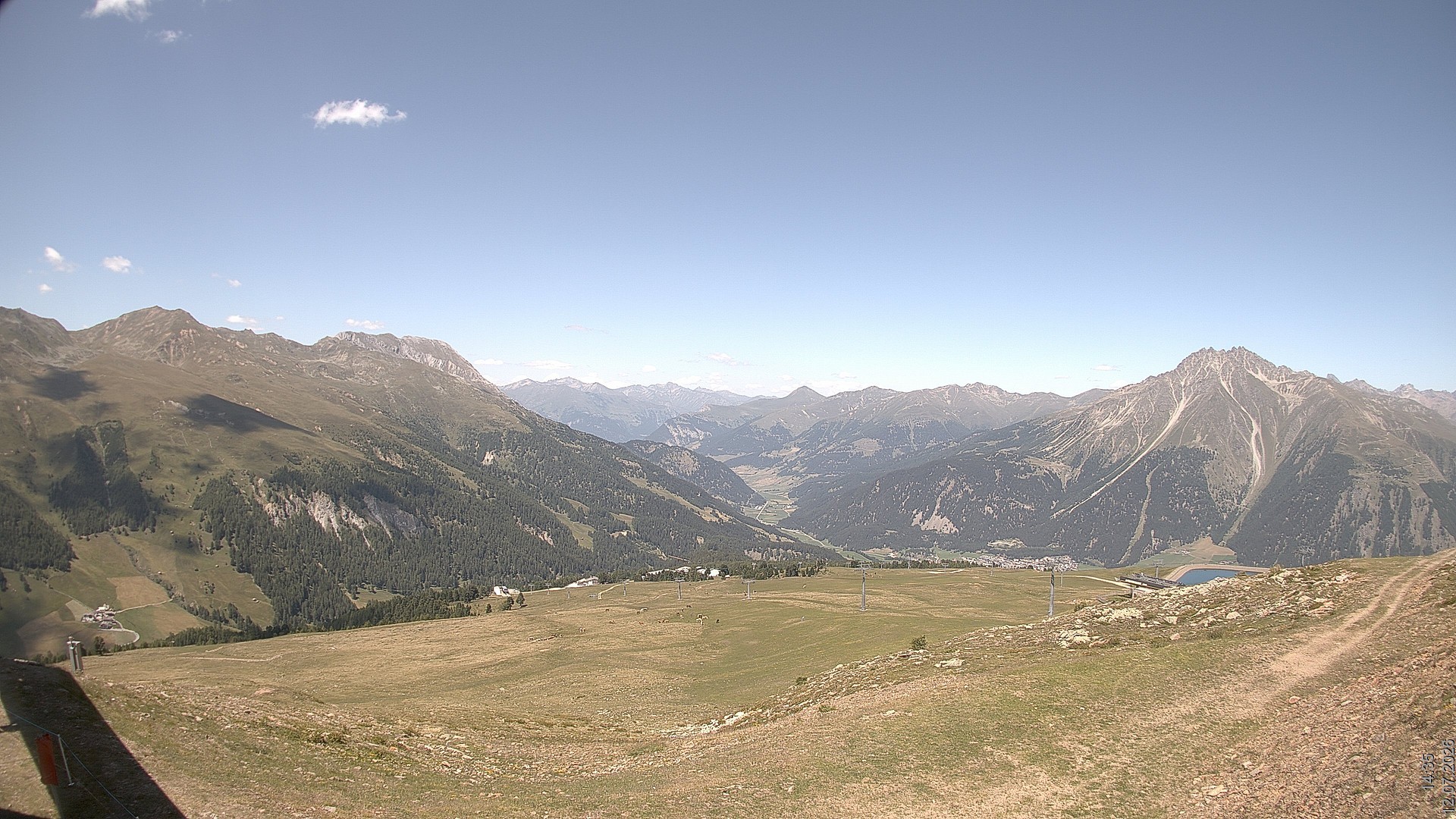 Archived image Webcam View Rojen Mountain, Vinschgau