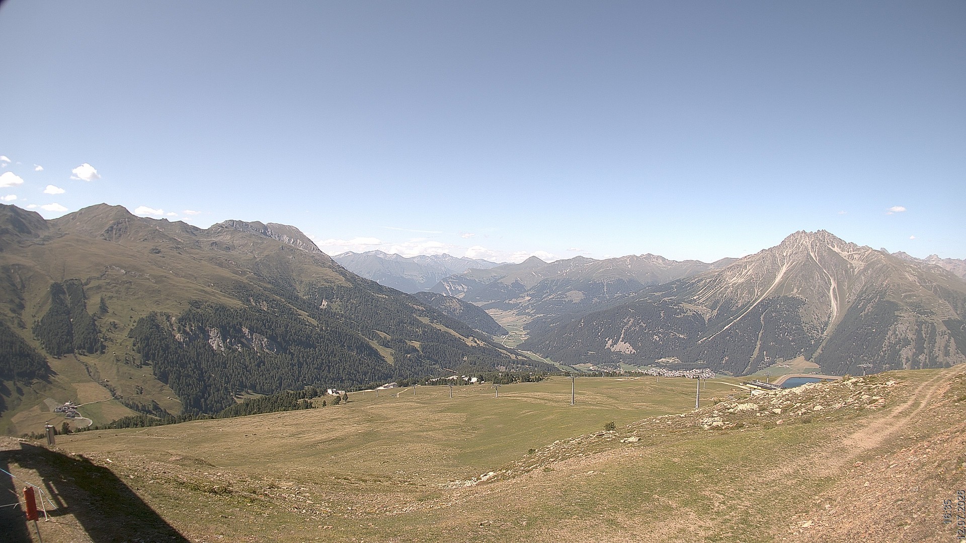 Archived image Webcam View Rojen Mountain, Vinschgau