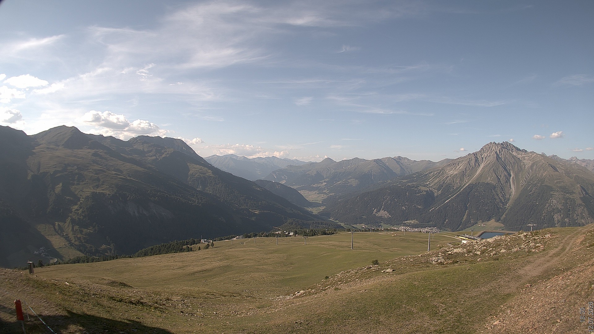 Archived image Webcam View Rojen Mountain, Vinschgau