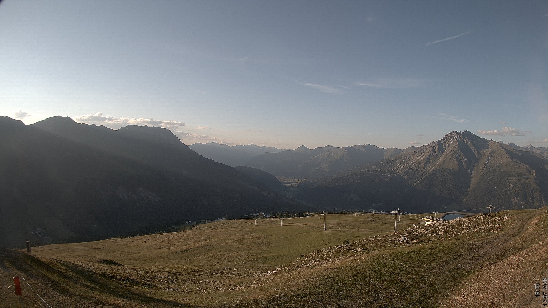 Archiv Foto Webcam Blick vom Rojen - Vinschgau