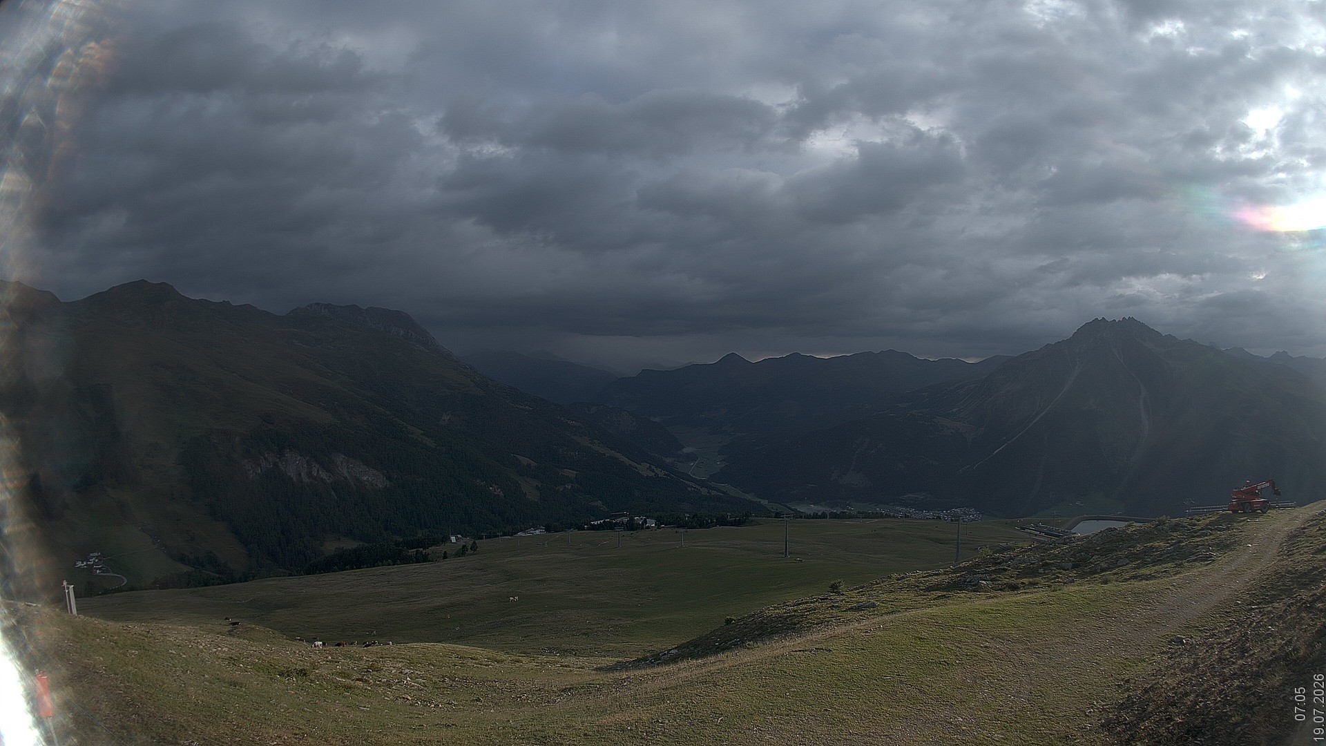 Archiv Foto Webcam Blick vom Rojen - Vinschgau