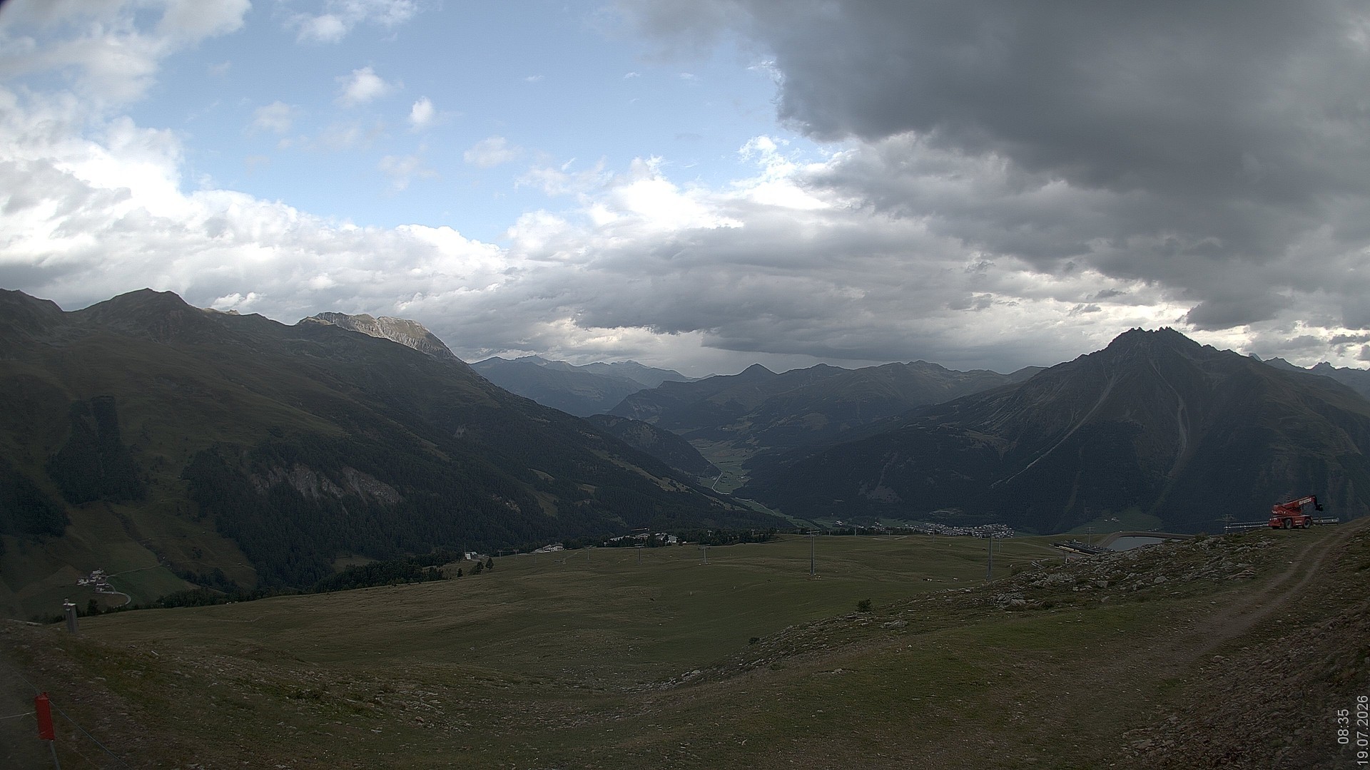 Archiv Foto Webcam Blick vom Rojen - Vinschgau