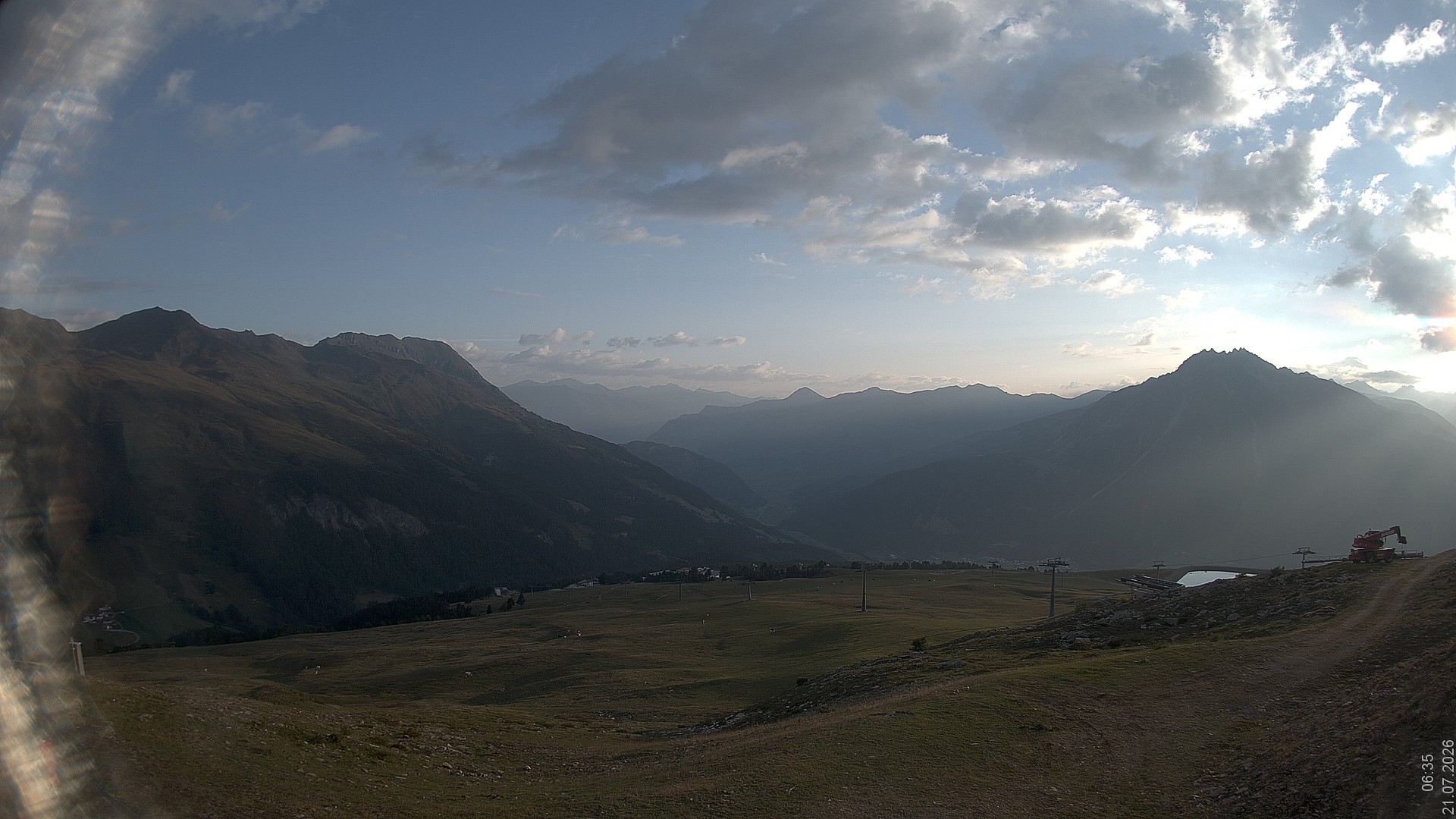 Archived image Webcam View Rojen Mountain, Vinschgau