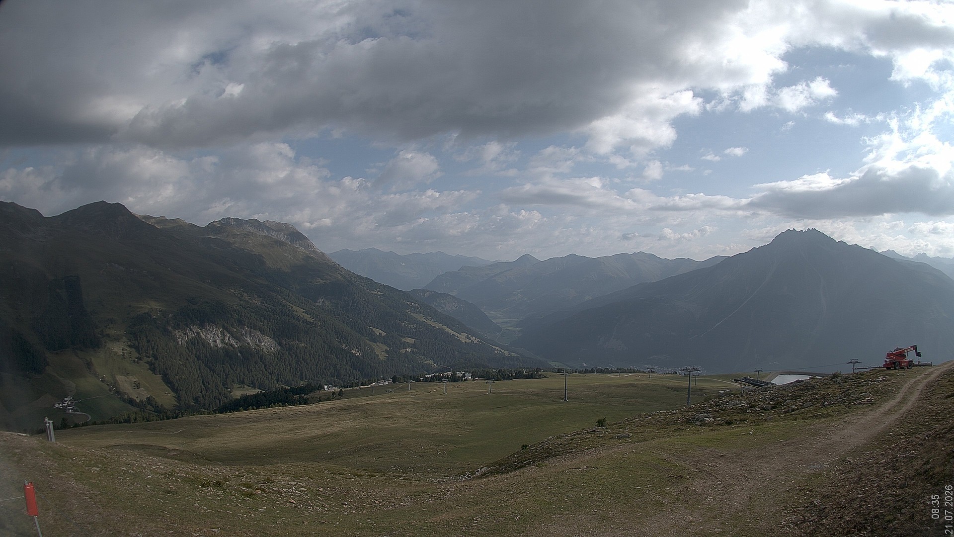 Archived image Webcam View Rojen Mountain, Vinschgau
