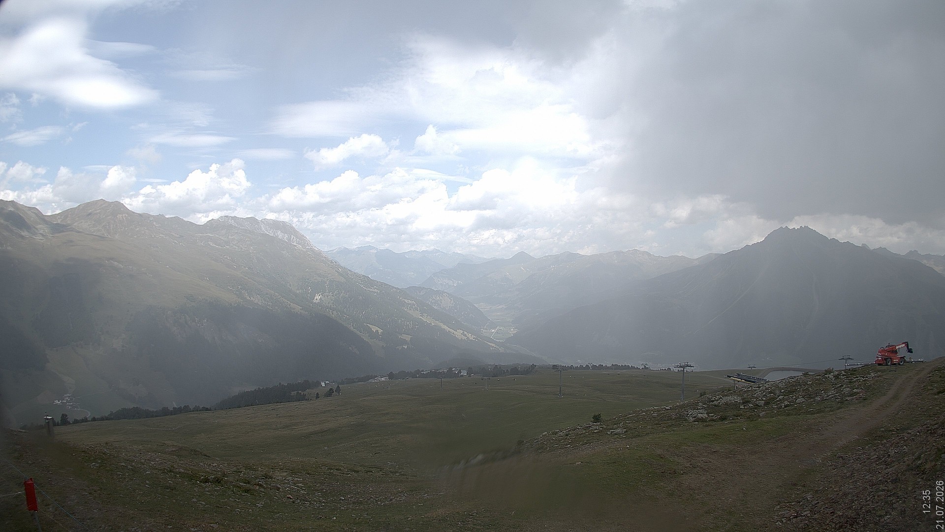 Archived image Webcam View Rojen Mountain, Vinschgau