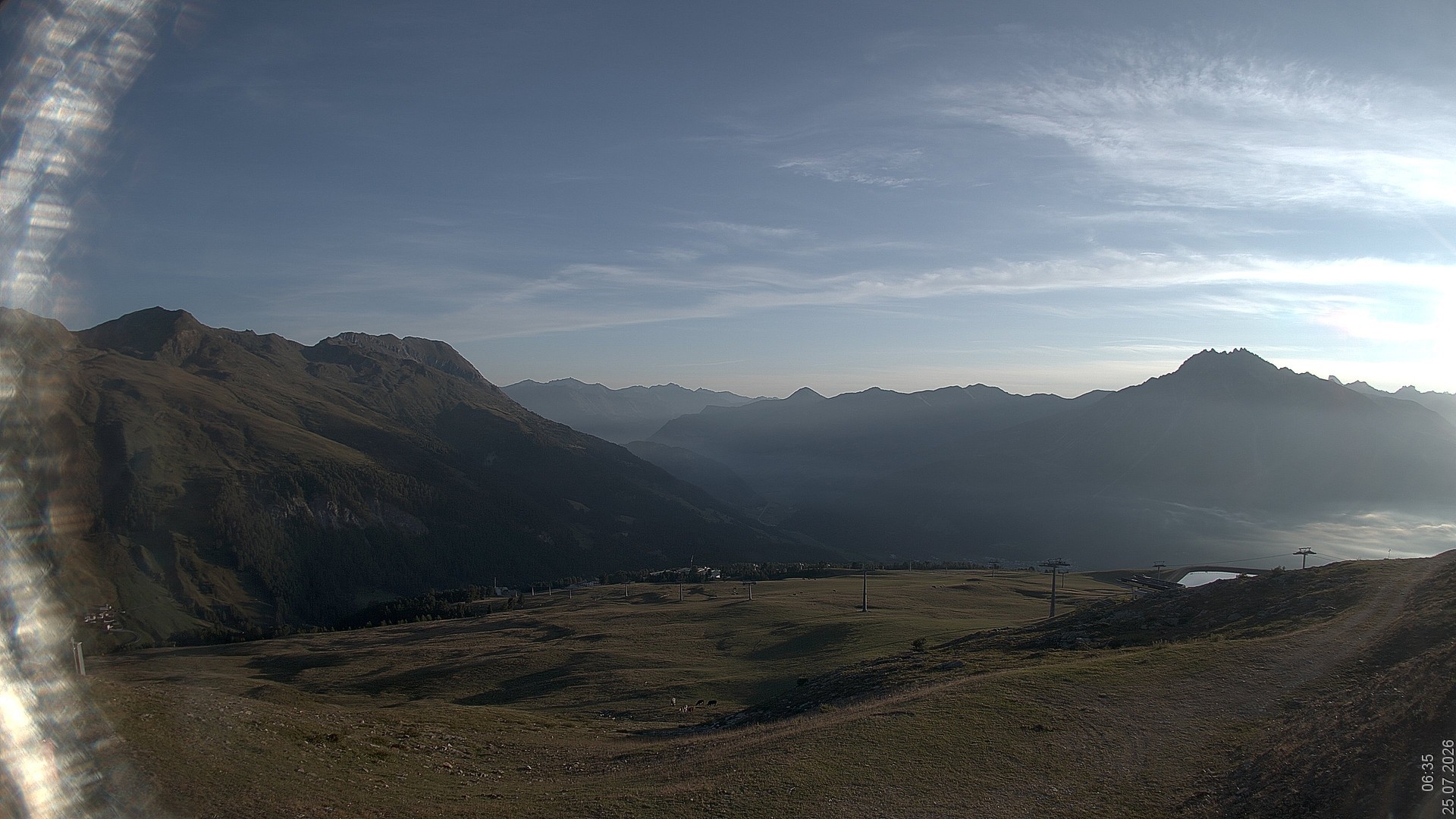 Archived image Webcam View Rojen Mountain, Vinschgau