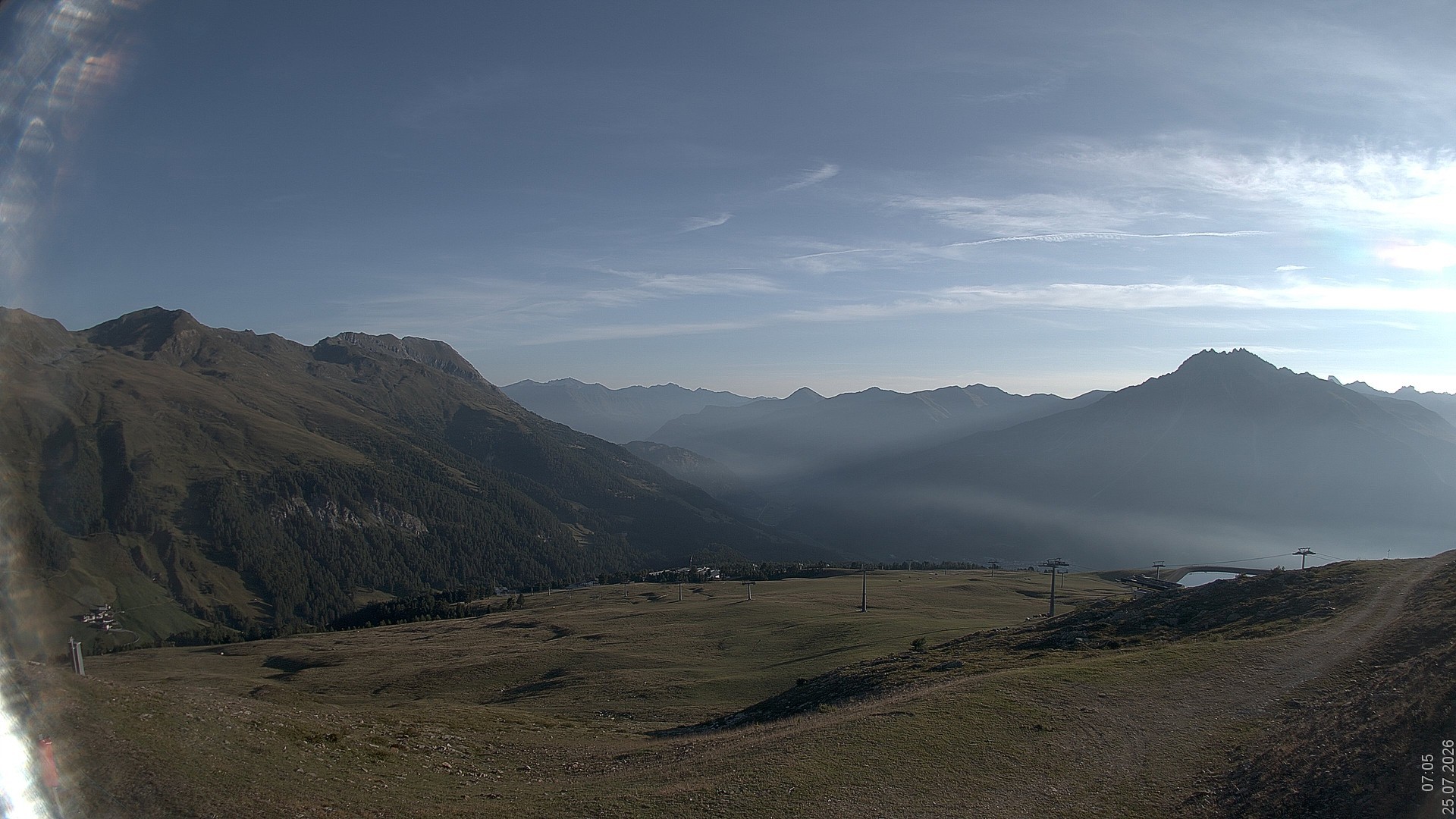 Archived image Webcam View Rojen Mountain, Vinschgau