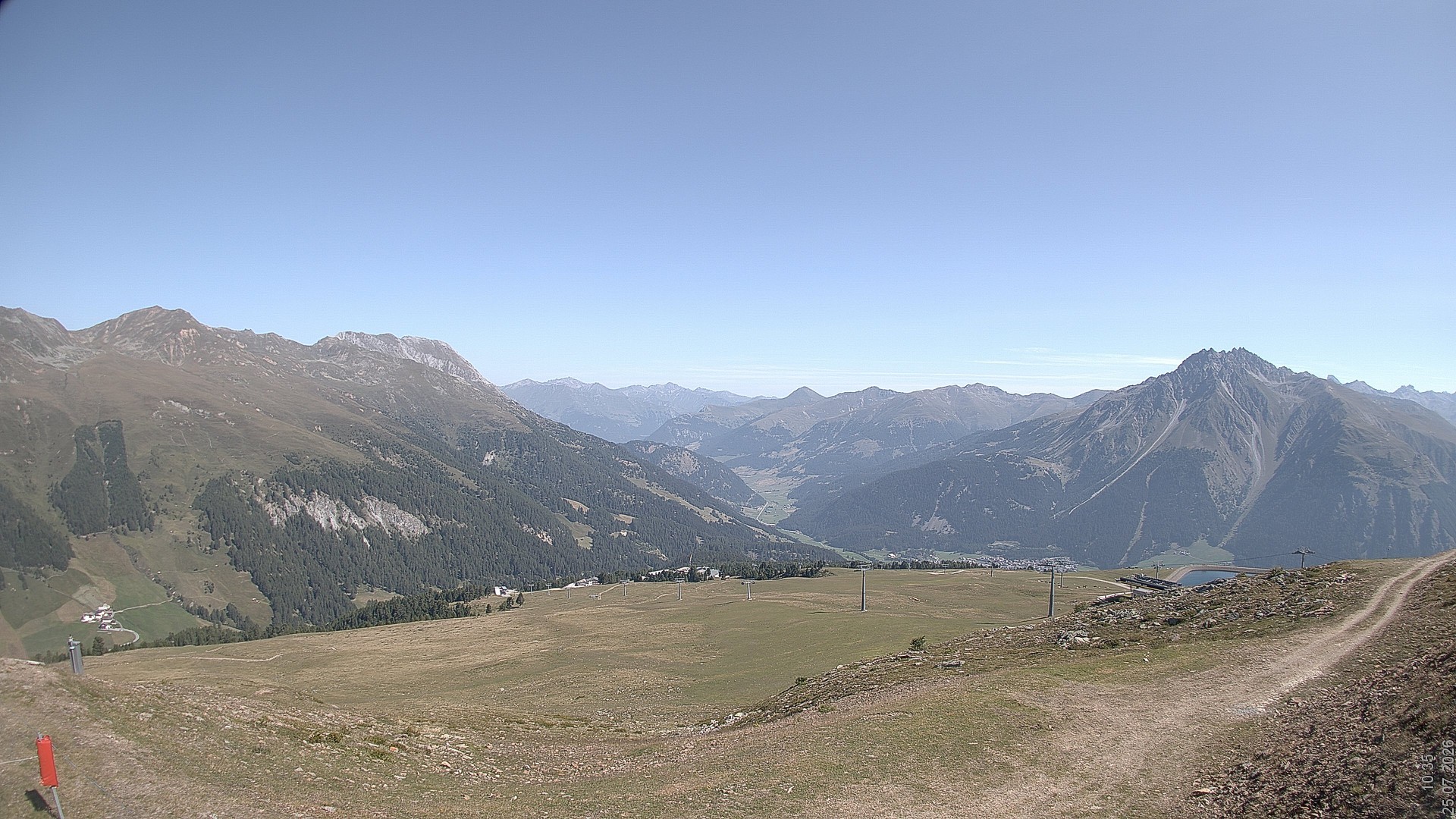 Archived image Webcam View Rojen Mountain, Vinschgau