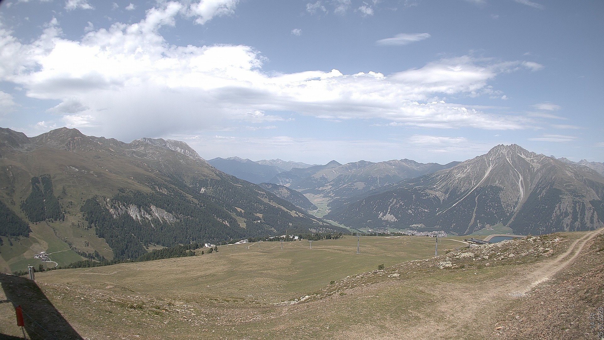 Archived image Webcam View Rojen Mountain, Vinschgau