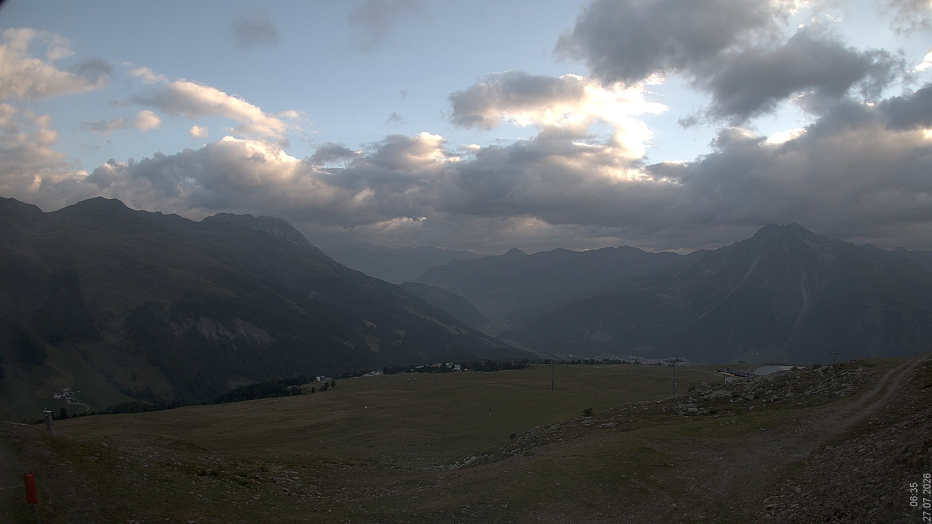 Archiv Foto Webcam Blick vom Rojen - Vinschgau