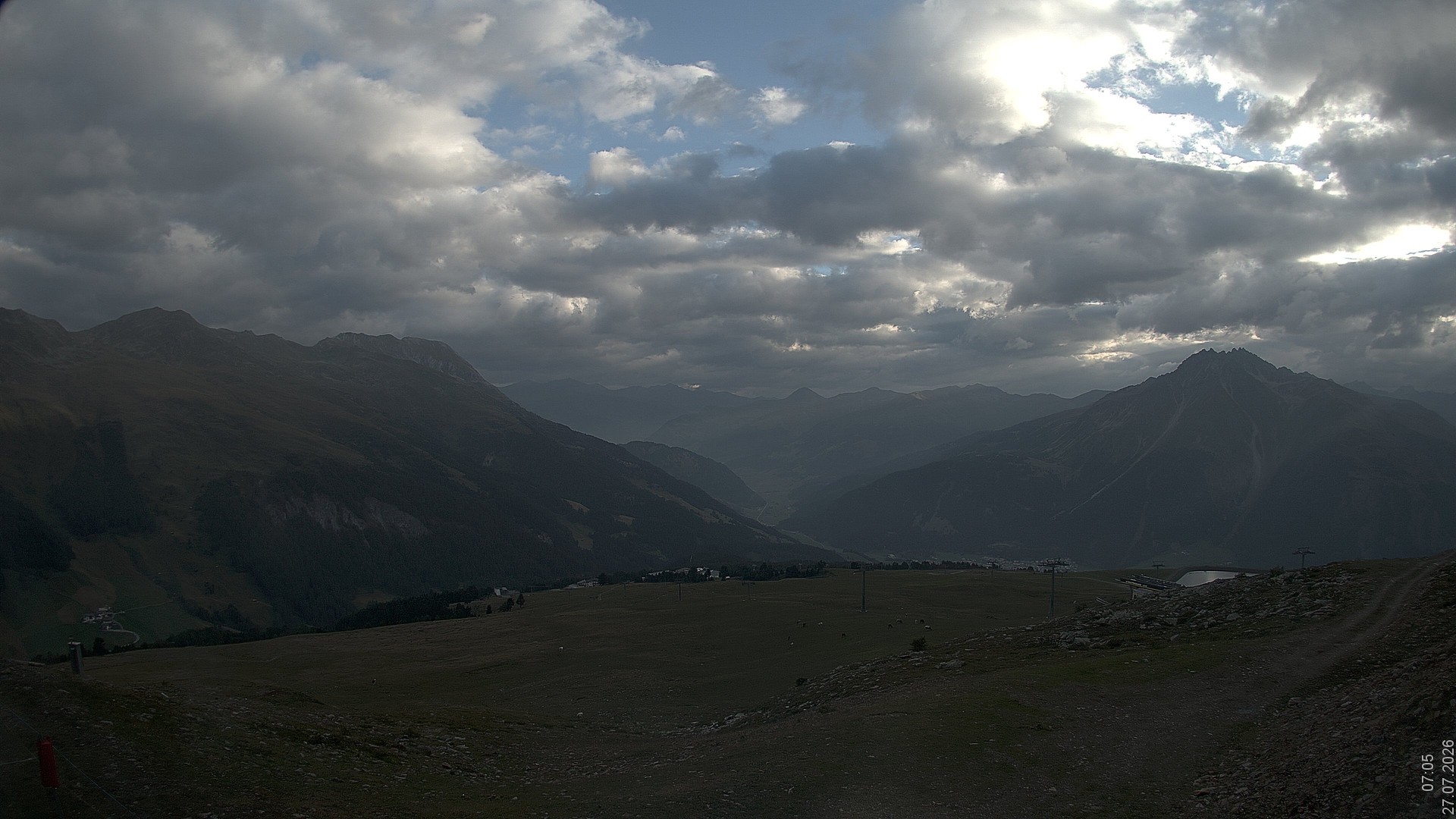 Archiv Foto Webcam Blick vom Rojen - Vinschgau