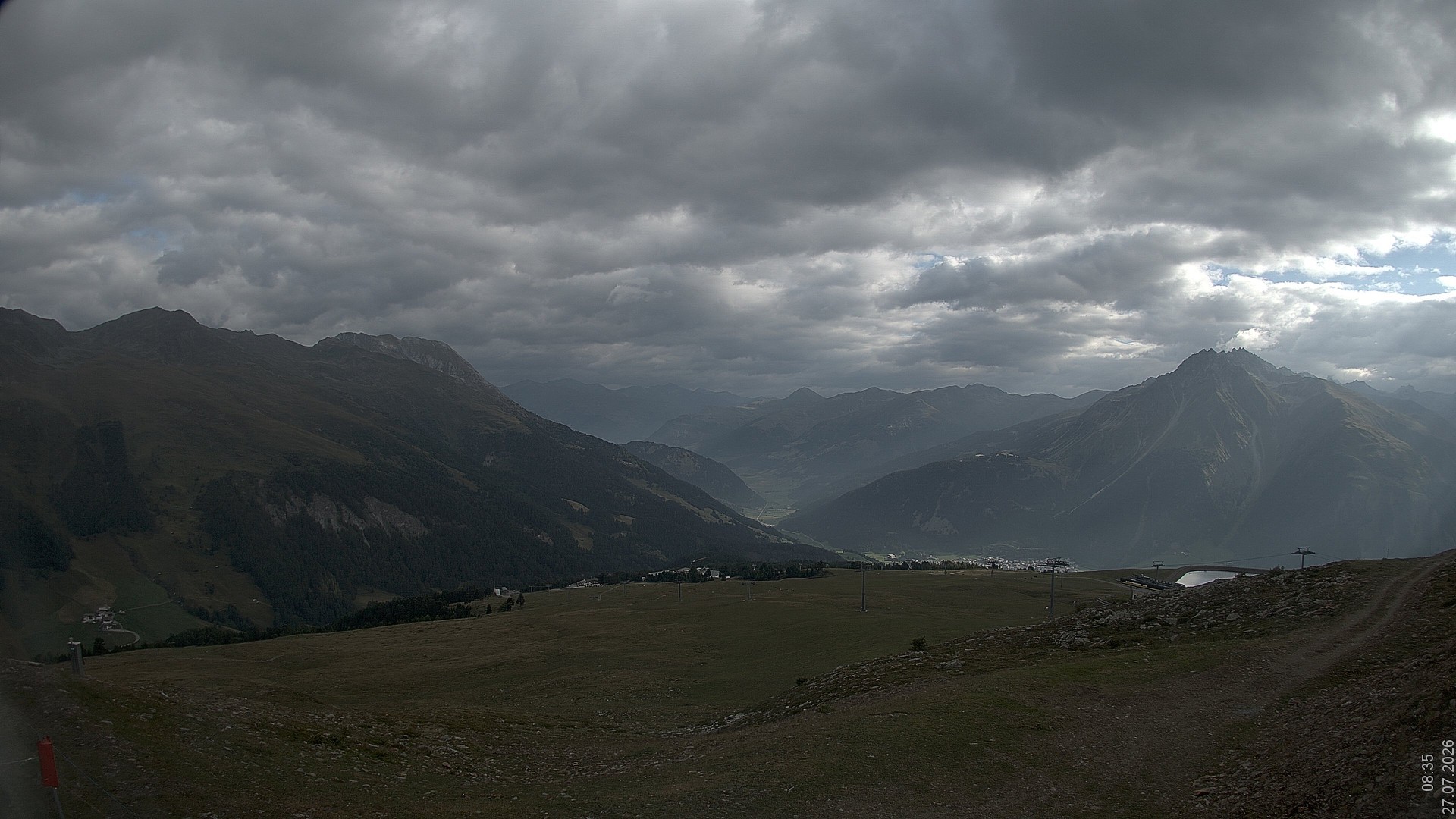 Archiv Foto Webcam Blick vom Rojen - Vinschgau