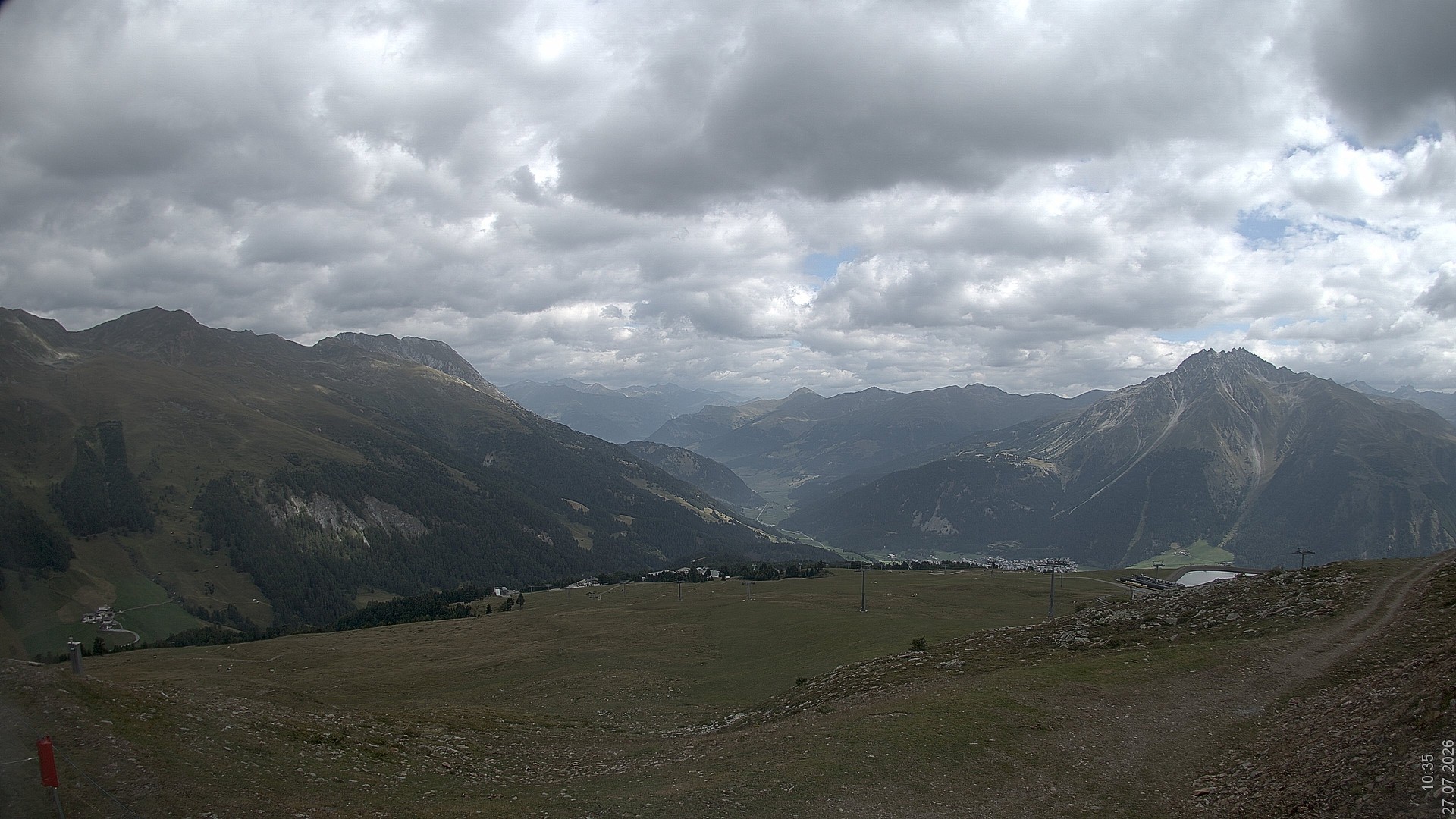 Archiv Foto Webcam Blick vom Rojen - Vinschgau