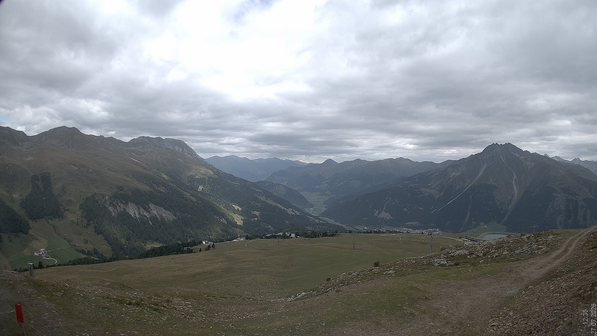 Archiv Foto Webcam Blick vom Rojen - Vinschgau