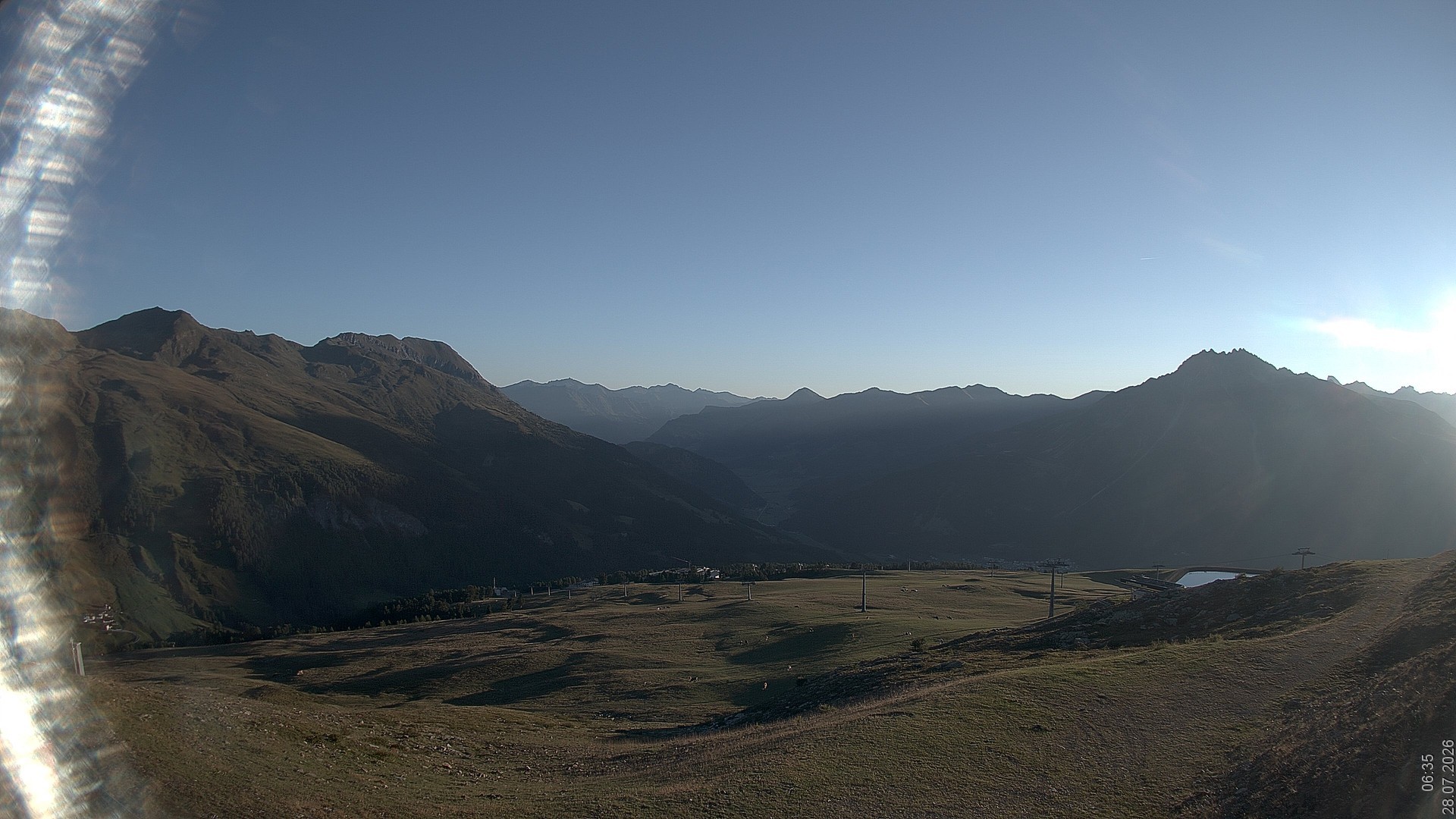 Archiv Foto Webcam Blick vom Rojen - Vinschgau