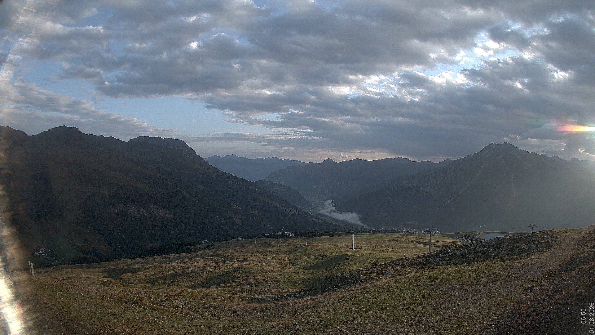 Archiv Foto Webcam Blick vom Rojen - Vinschgau
