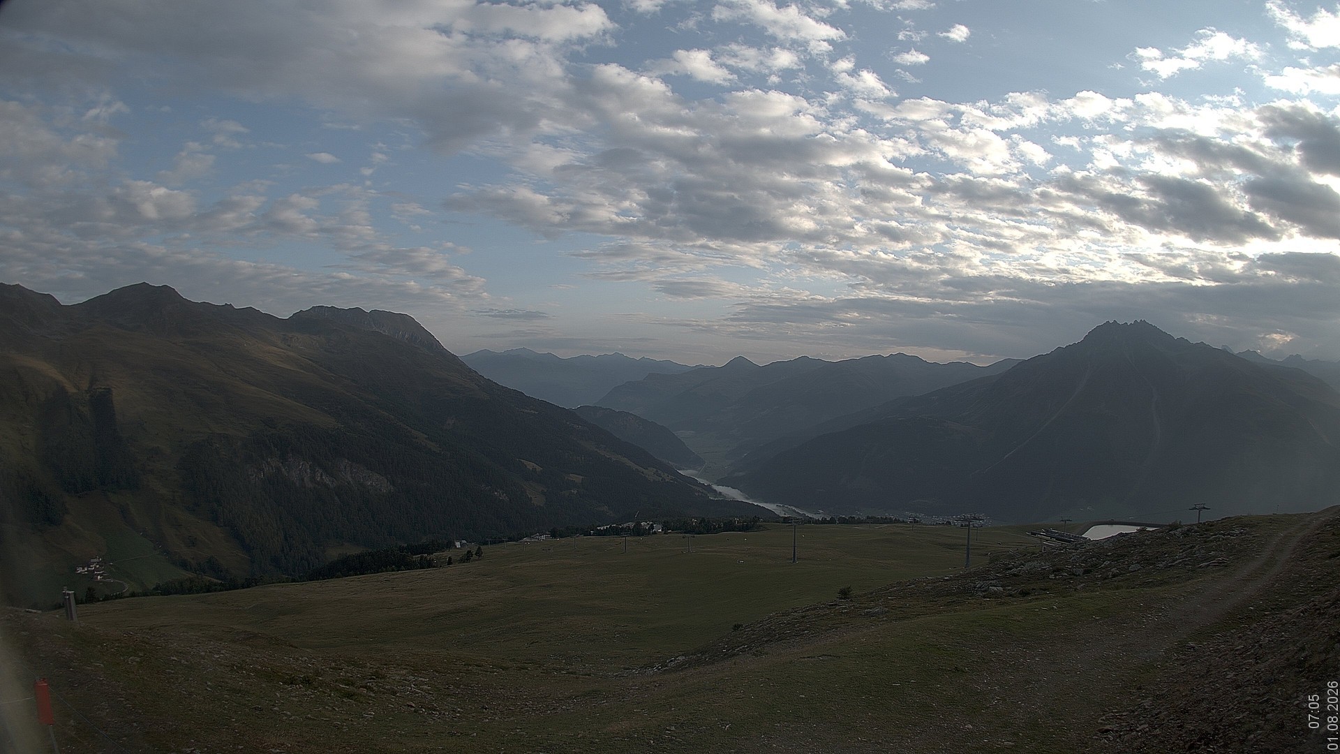 Archiv Foto Webcam Blick vom Rojen - Vinschgau
