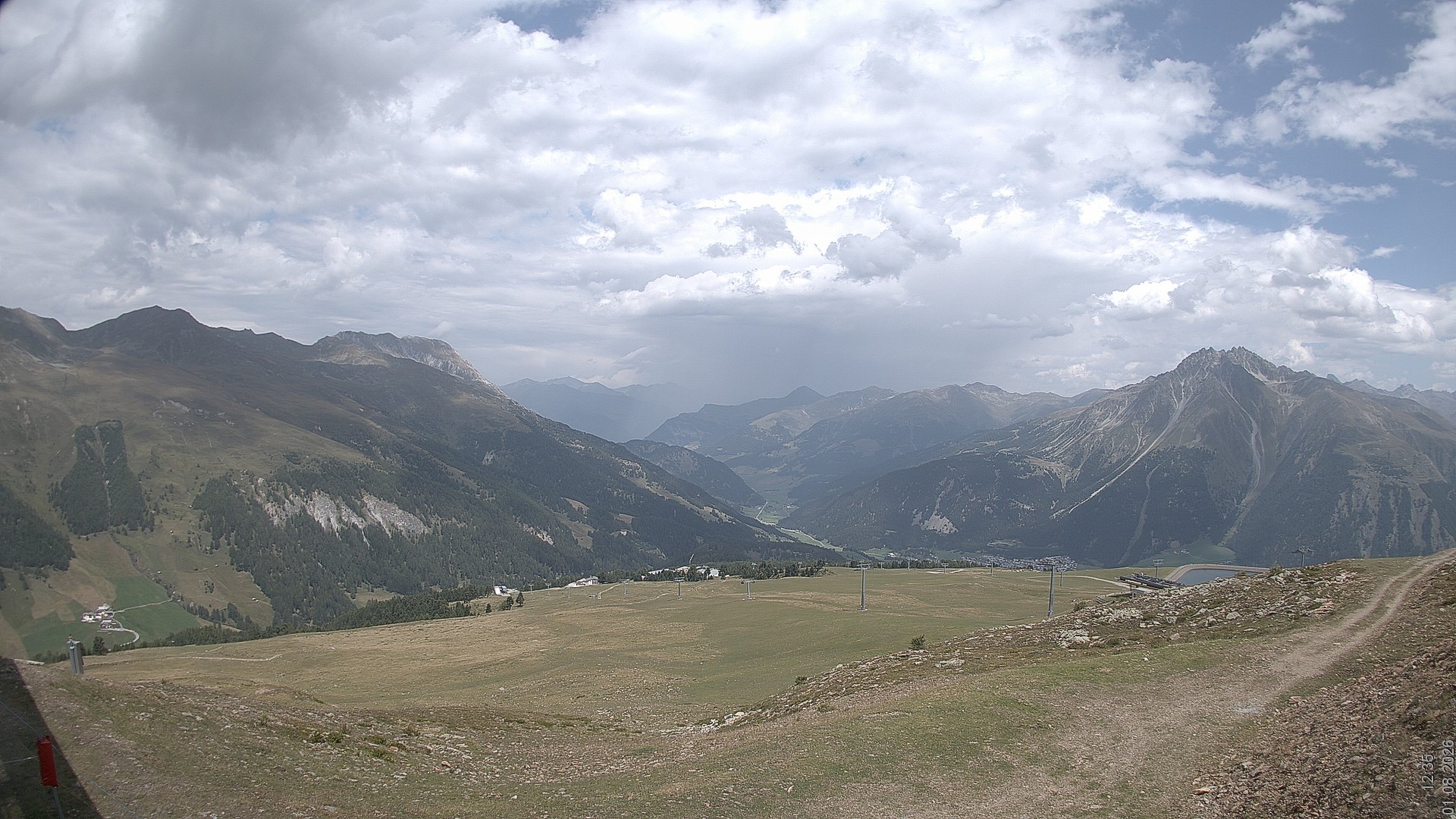 Archiv Foto Webcam Blick vom Rojen - Vinschgau