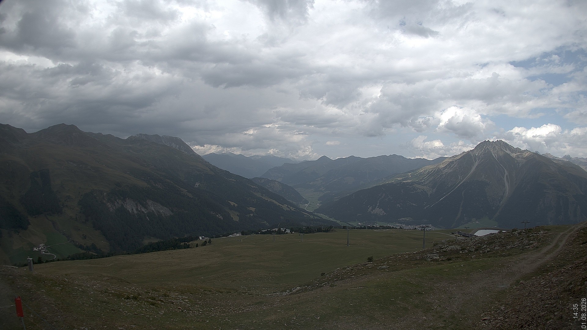 Archiv Foto Webcam Blick vom Rojen - Vinschgau