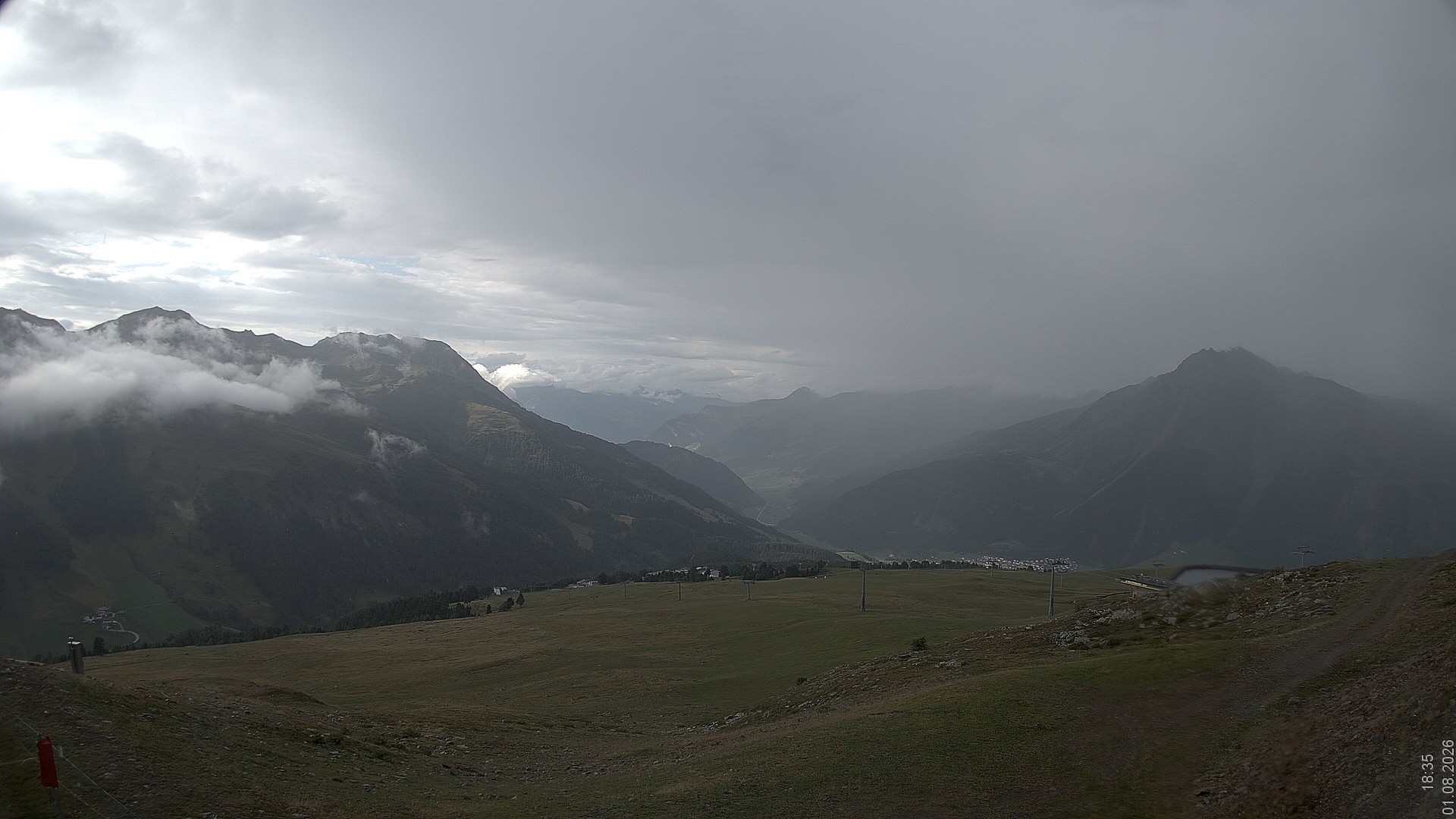 Archiv Foto Webcam Blick vom Rojen - Vinschgau