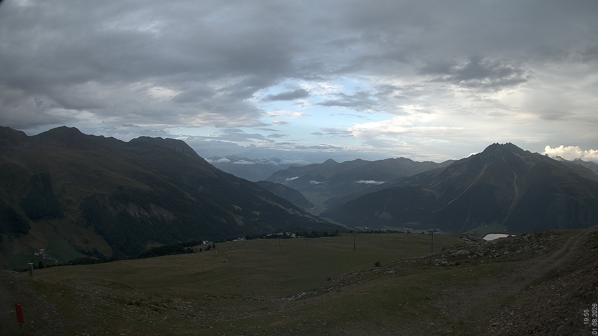 Archiv Foto Webcam Blick vom Rojen - Vinschgau