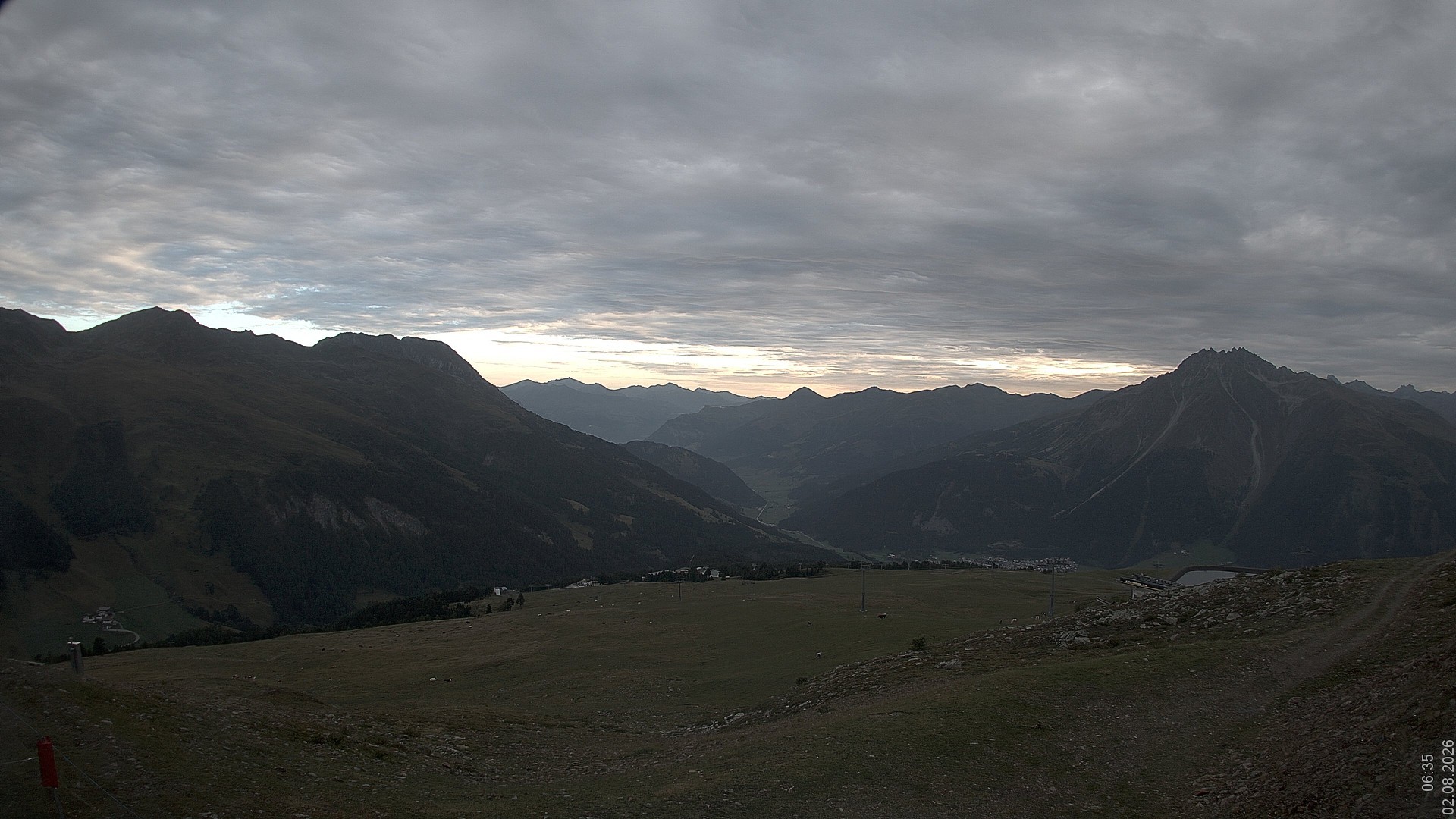 Archiv Foto Webcam Blick vom Rojen - Vinschgau