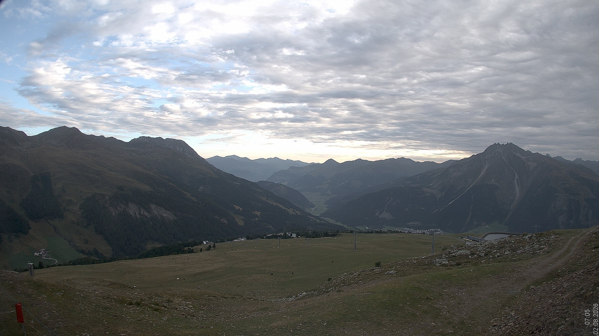 Archiv Foto Webcam Blick vom Rojen - Vinschgau