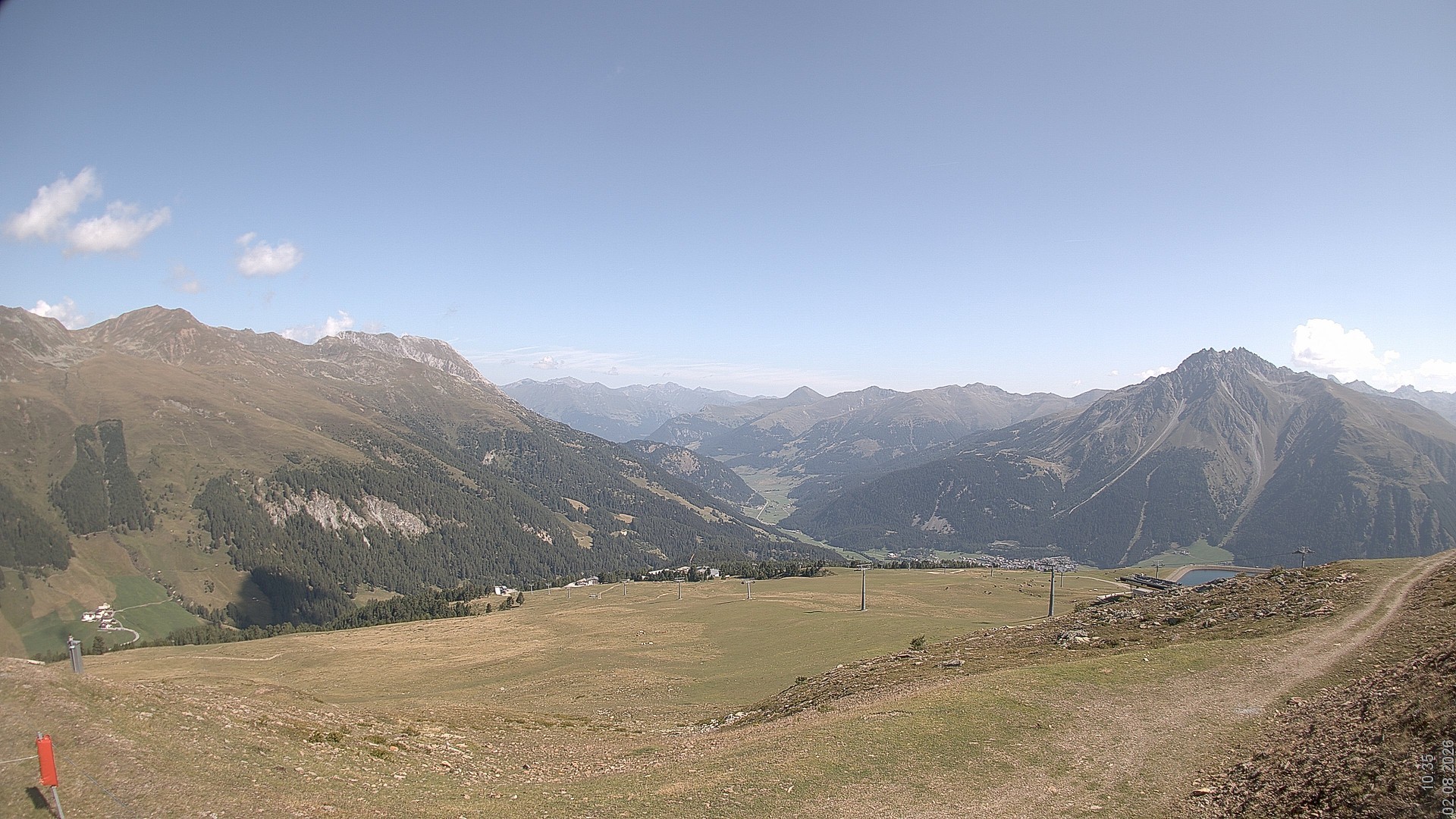 Archiv Foto Webcam Blick vom Rojen - Vinschgau