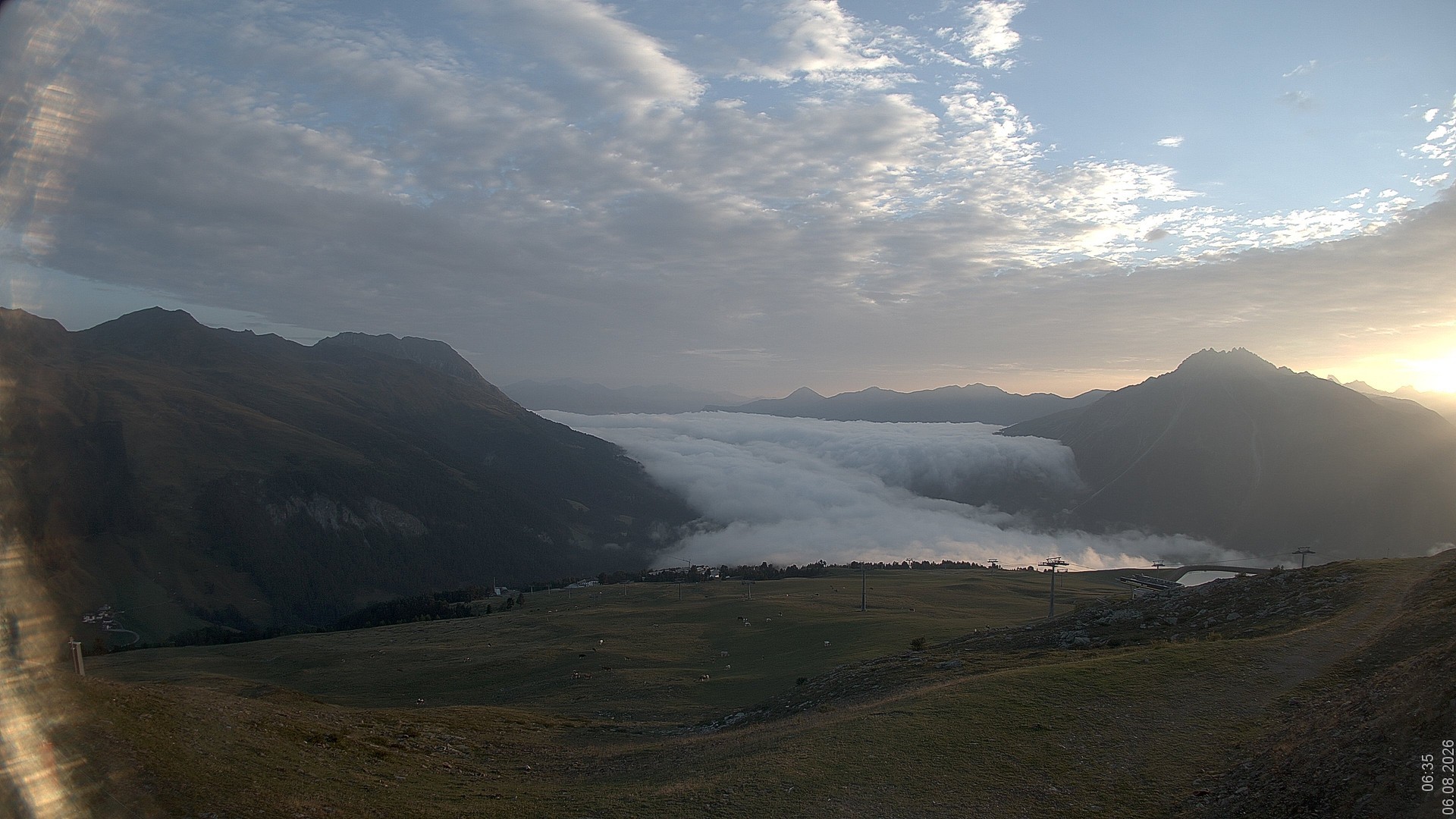 Archived image Webcam View Rojen Mountain, Vinschgau