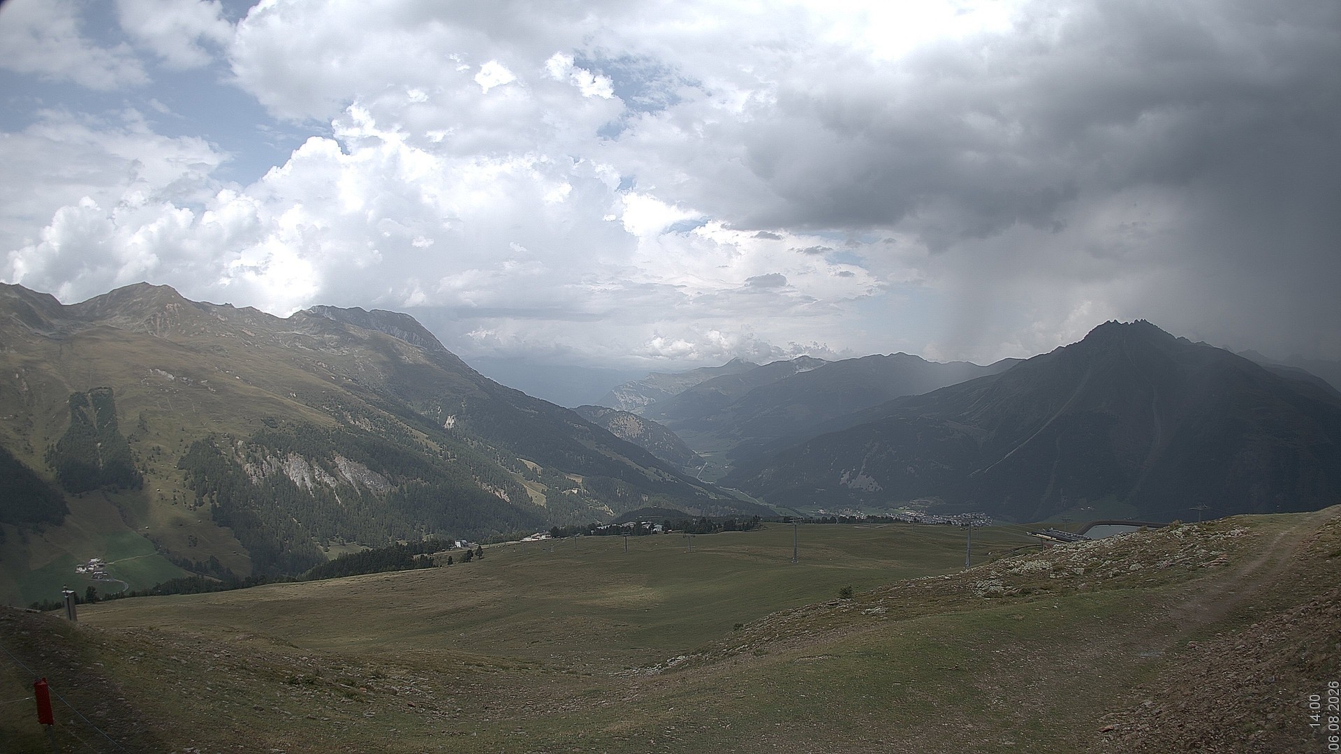 Archiv Foto Webcam Blick vom Rojen - Vinschgau