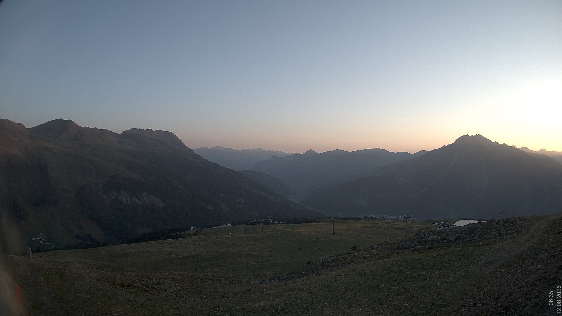 Archiv Foto Webcam Blick vom Rojen - Vinschgau
