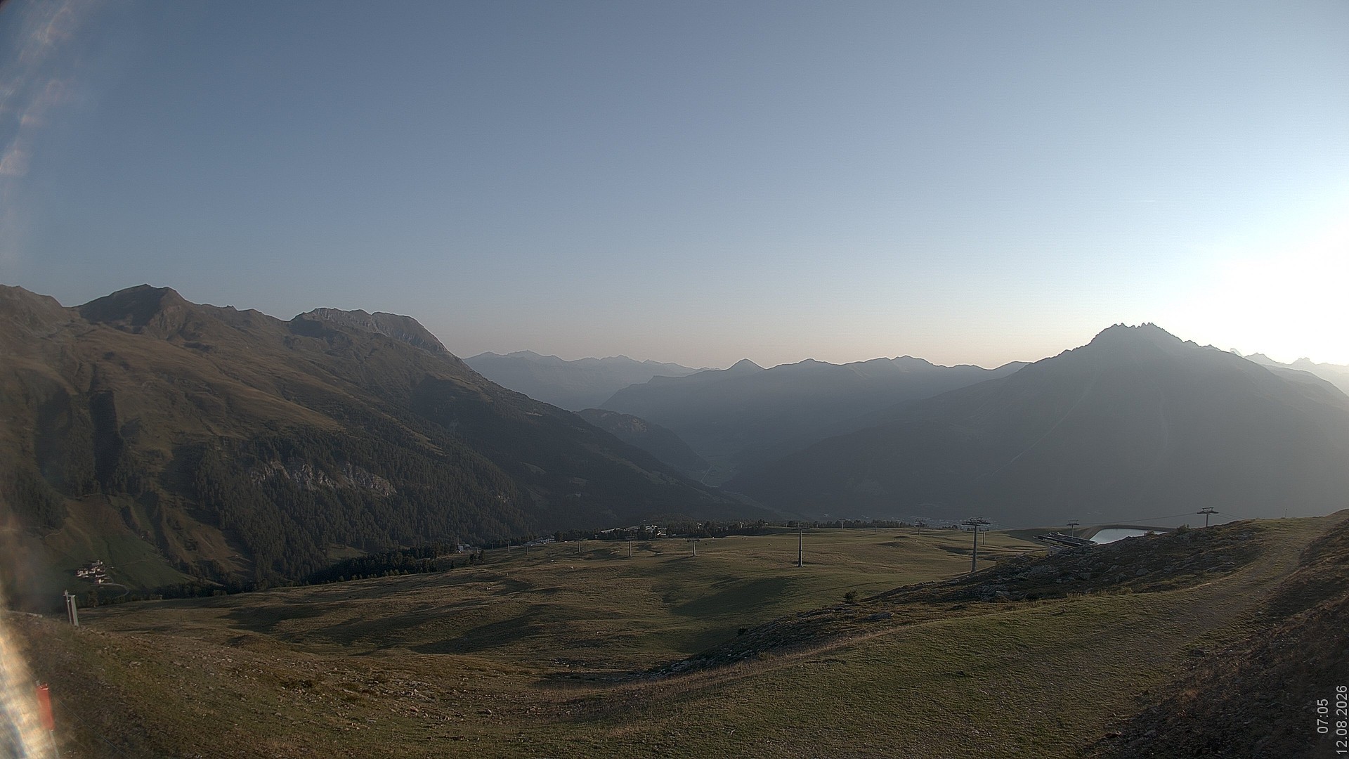 Archiv Foto Webcam Blick vom Rojen - Vinschgau